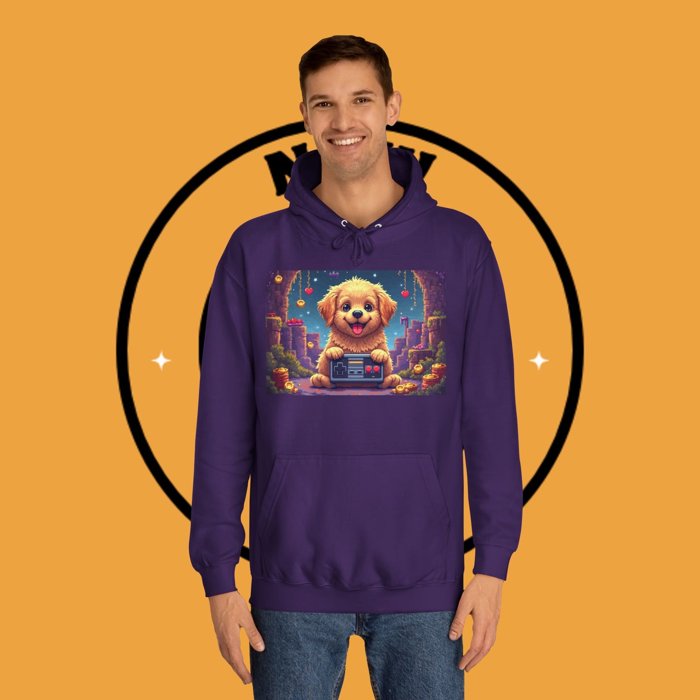 Pixel Pup Gamer Hoodie: Retro Gaming Meets Adorable Fluff