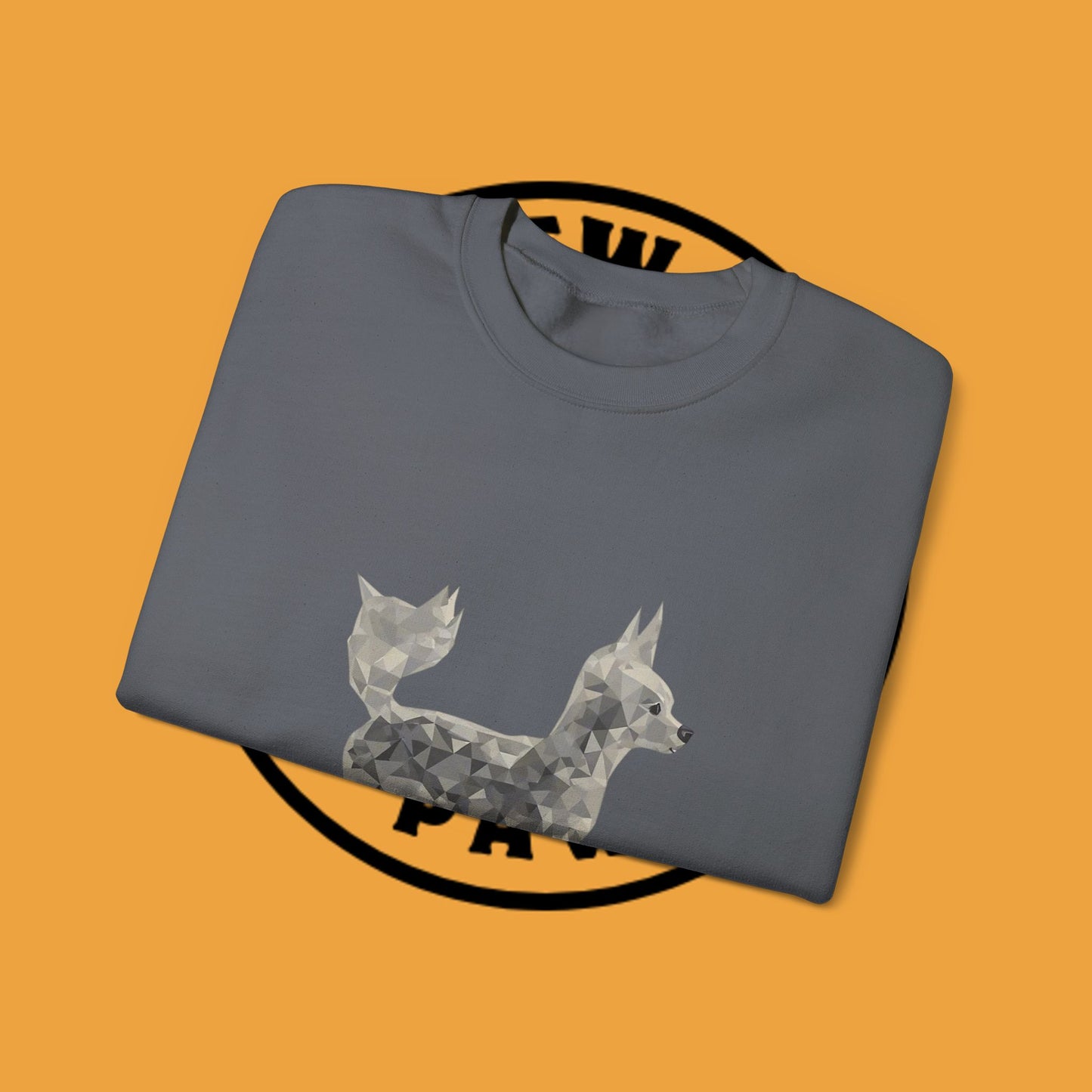 Geometric Chihuahua Sweatshirt | Low Poly Dog Art Crewneck | Modern Pet Lover Gift