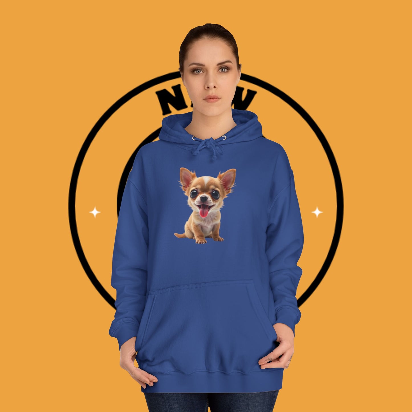 Adorable Chihuahua Puppy Hoodie - Cute Dog Lover Pullover Sweatshirt