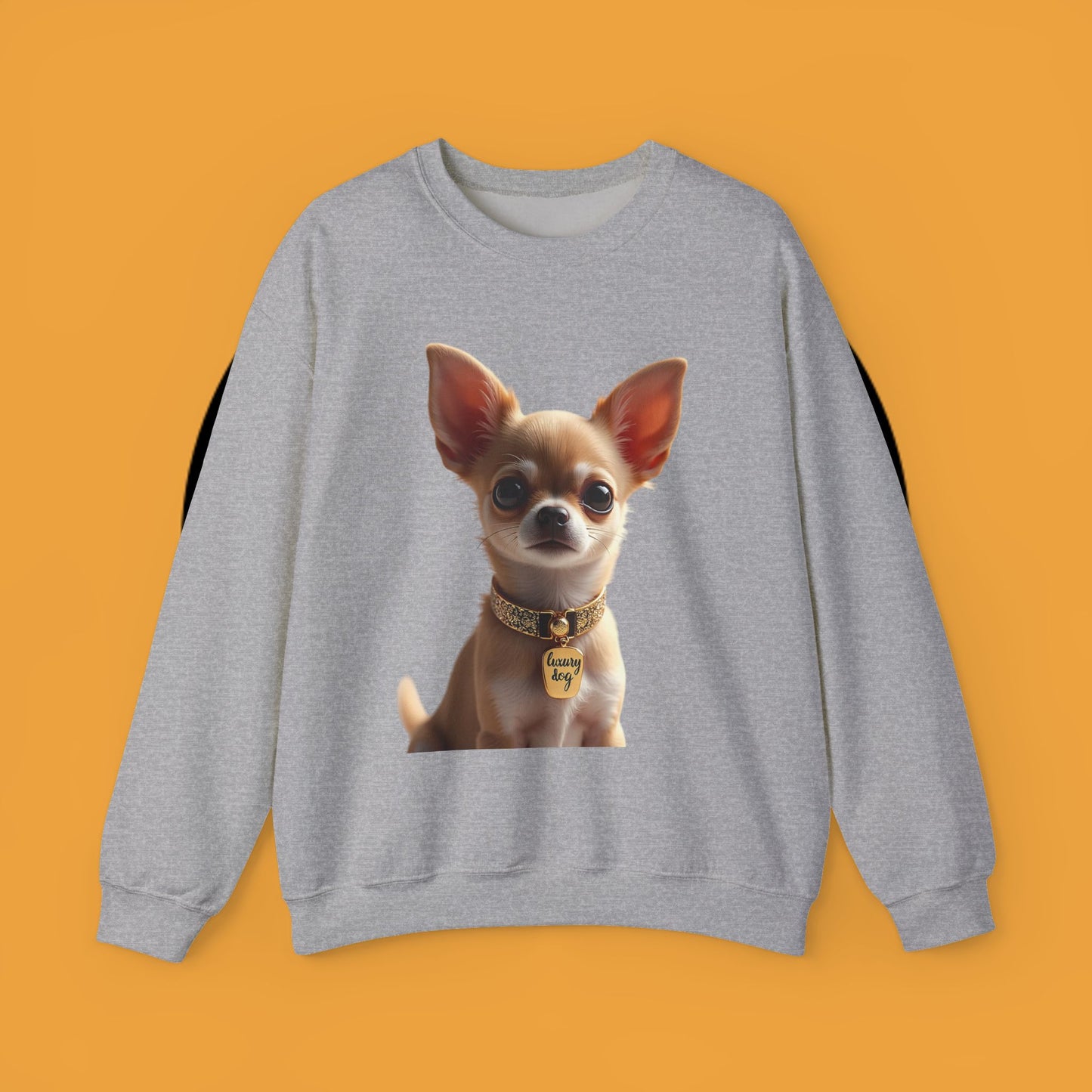 Luxury Chihuahua Sweatshirt | Premium Designer Dog Portrait | High-End Pet Lover Fashion