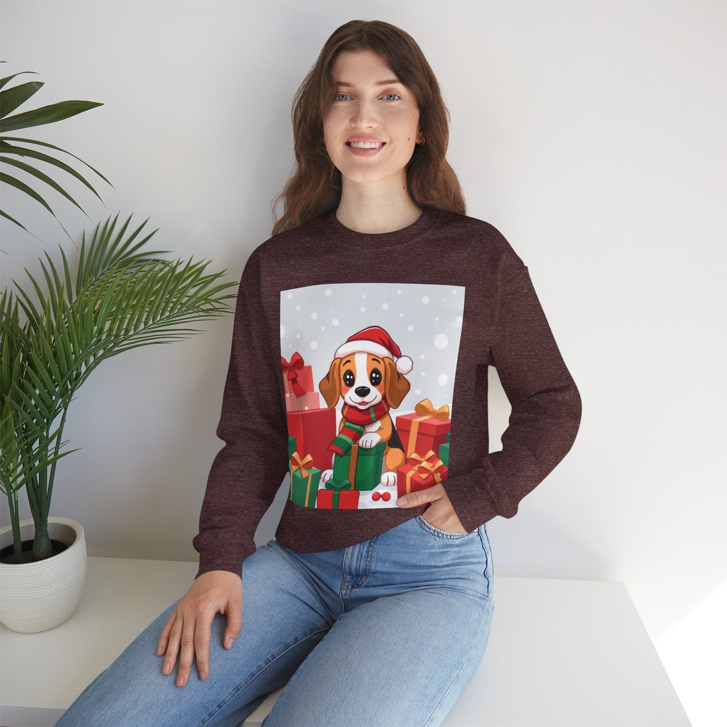 Adorable Christmas Beagle Sweatshirt – Perfect for the Holiday Season!