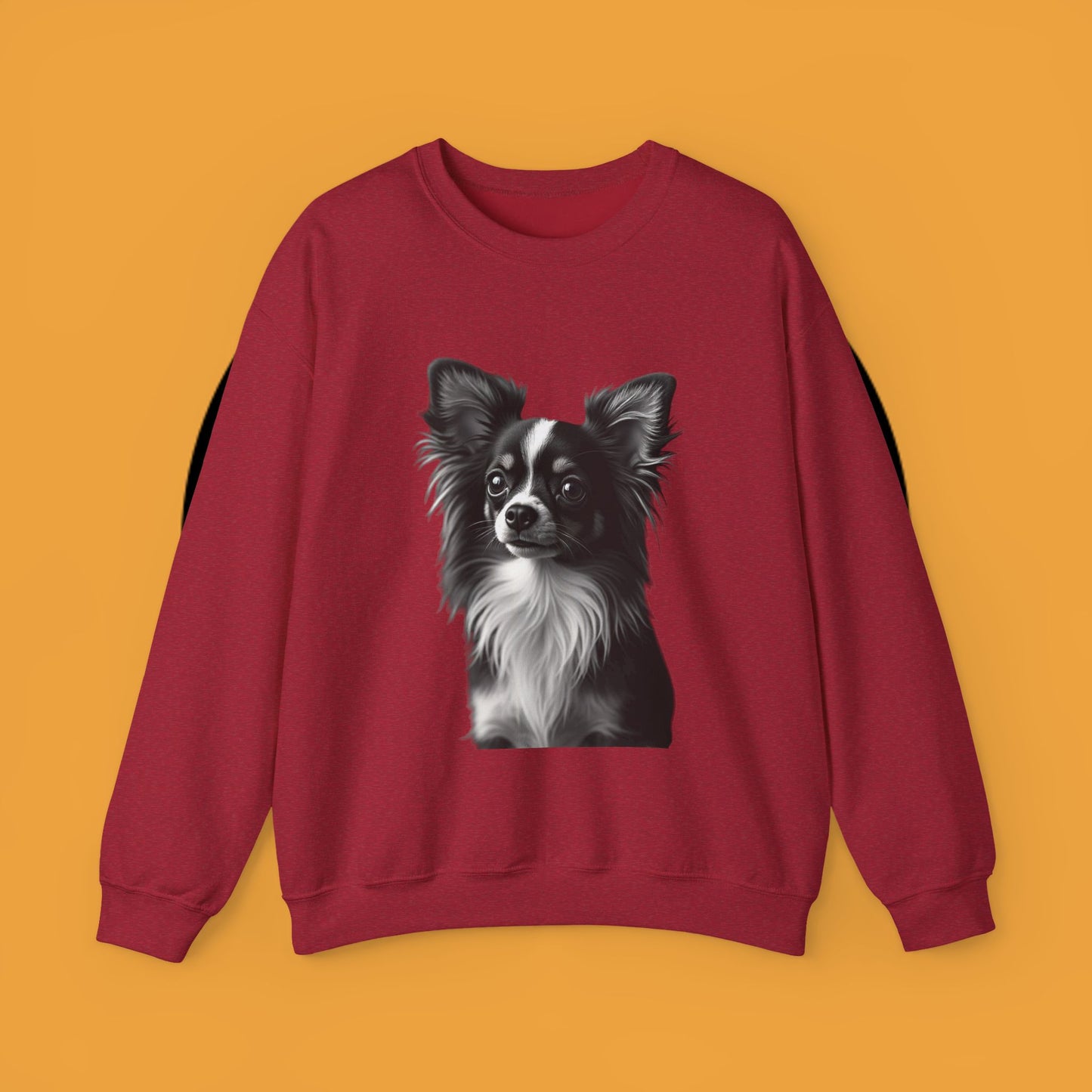 Vintage Chihuahua Portrait Sweatshirt | Black White Dog Photography | Classic Pet Art Design