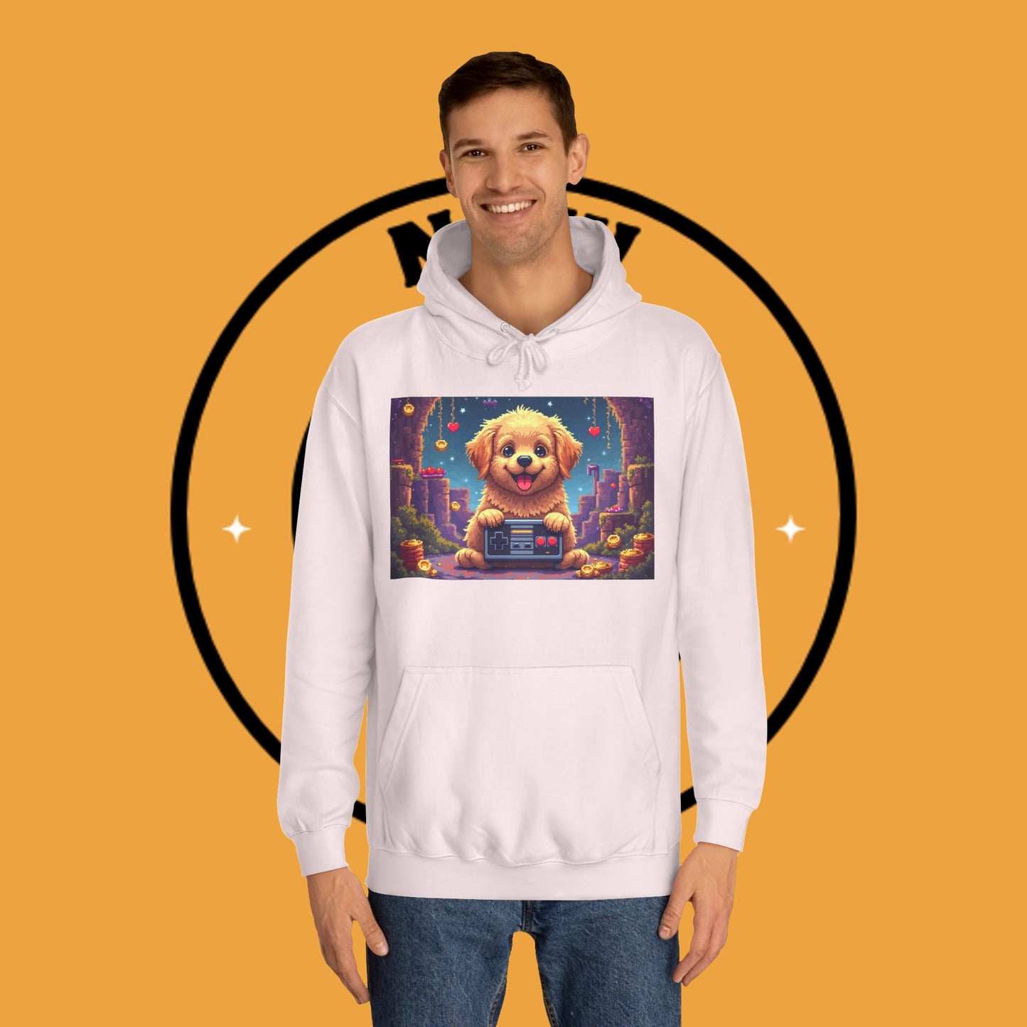 Pixel Pup Gamer Hoodie: Retro Gaming Meets Adorable Fluff