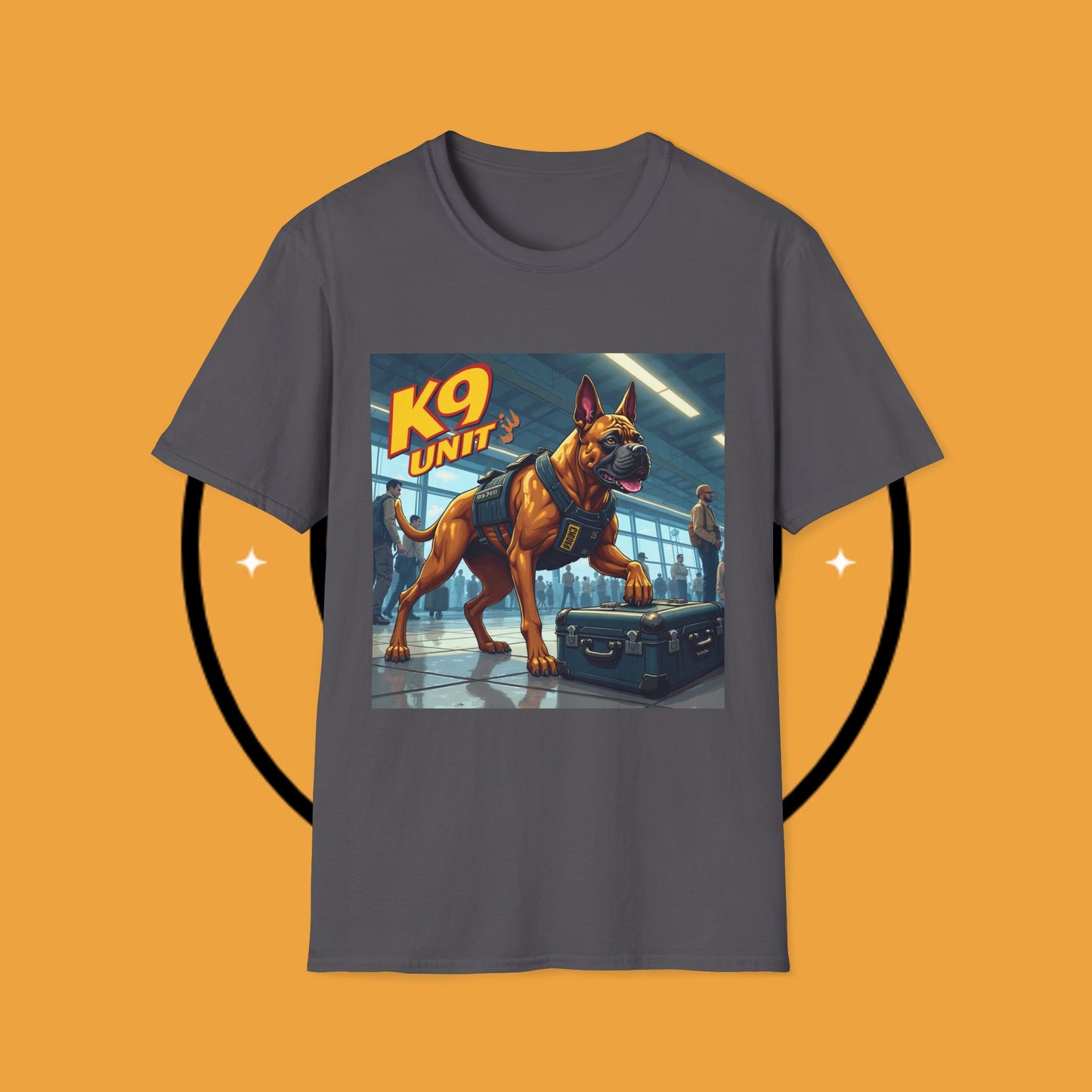 K9 Police Boxer Dog T-Shirt - Working Dog Security Unit Tee