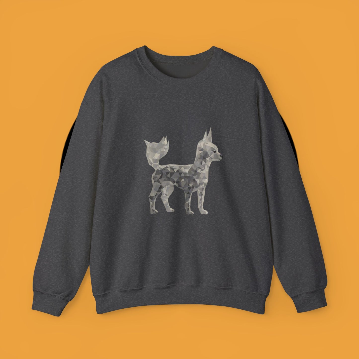 Geometric Chihuahua Sweatshirt | Low Poly Dog Art Crewneck | Modern Pet Lover Gift