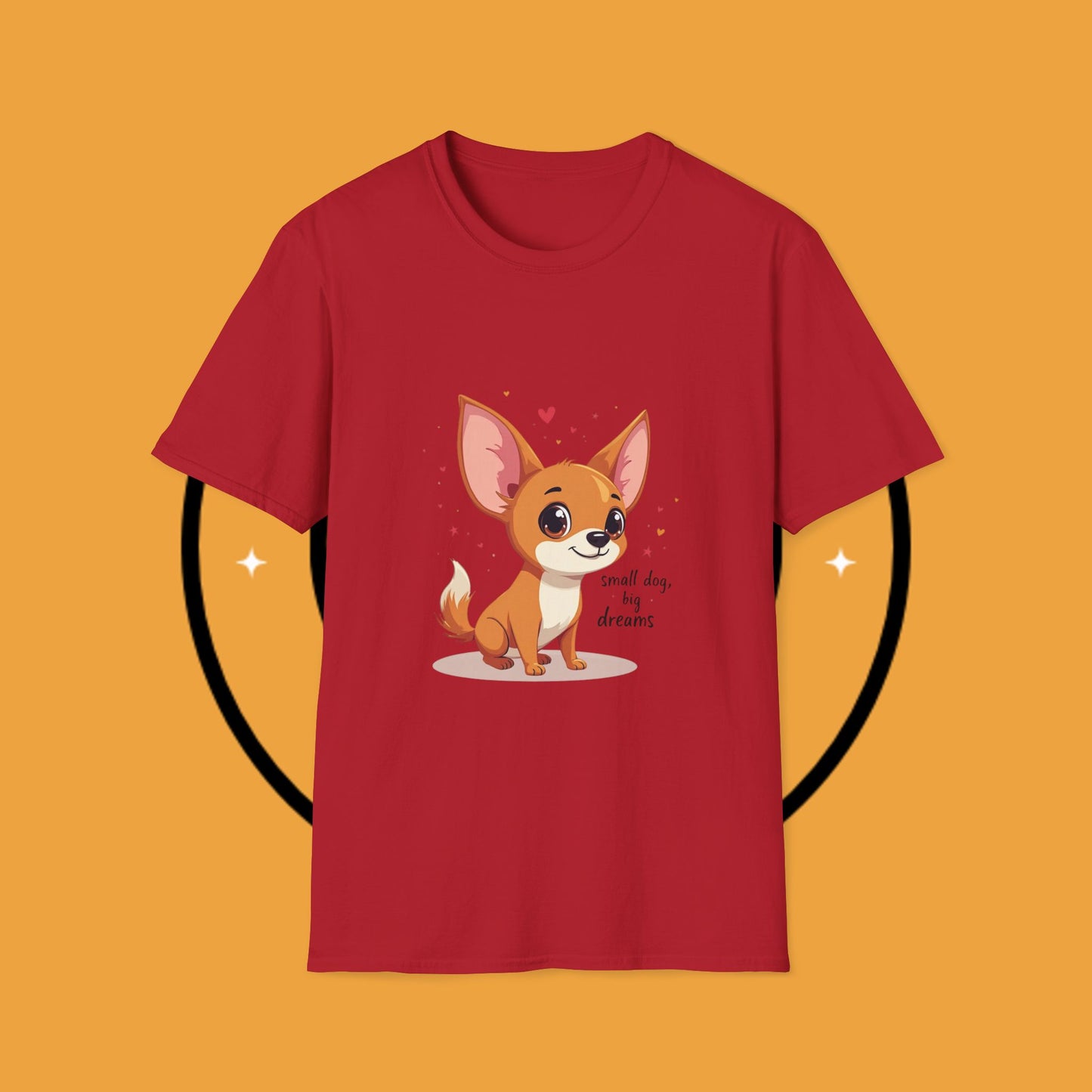 Small Dog Big Dreams Chihuahua T-Shirt - Inspirational Quote Pet Lover Tee | Motivational Puppy Shirt