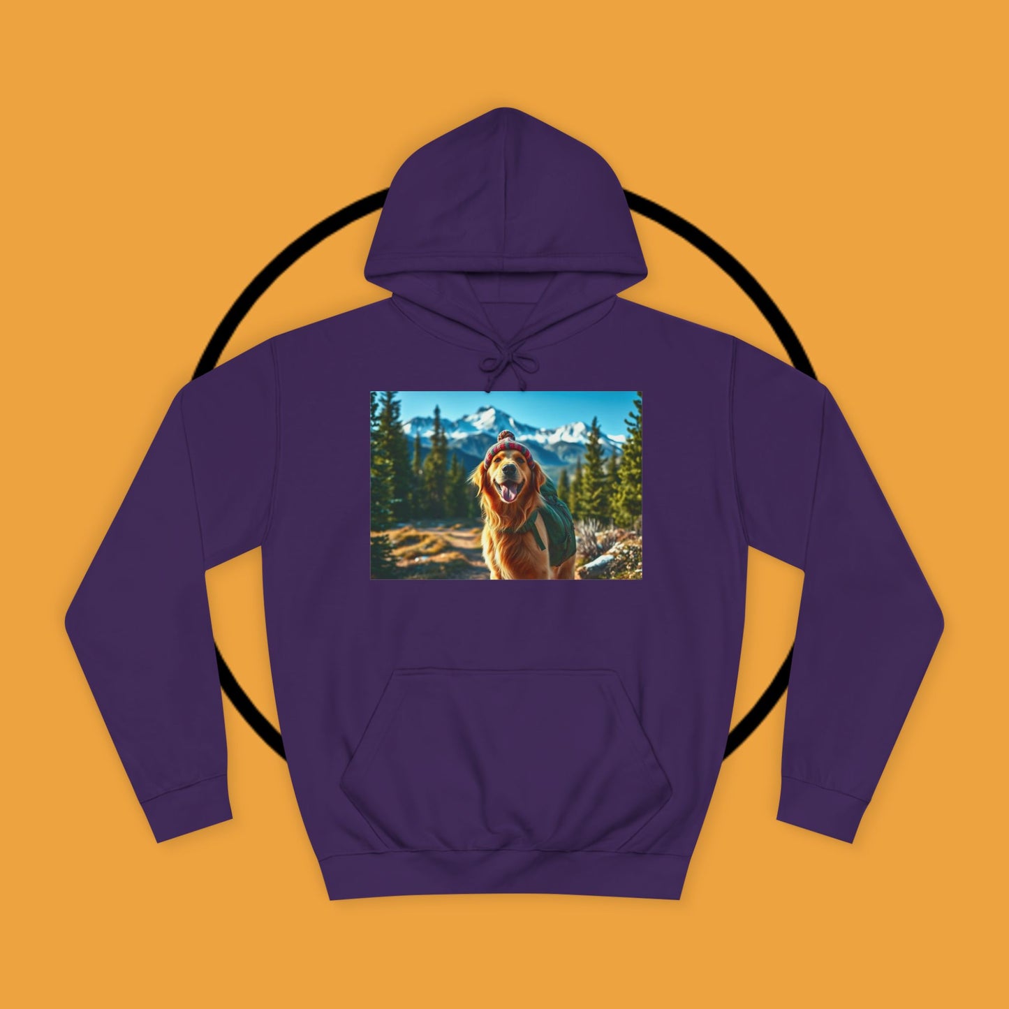 Adventure Awaits – Golden Retriever Mountain Hike Hoodie - Unisex Hoodies