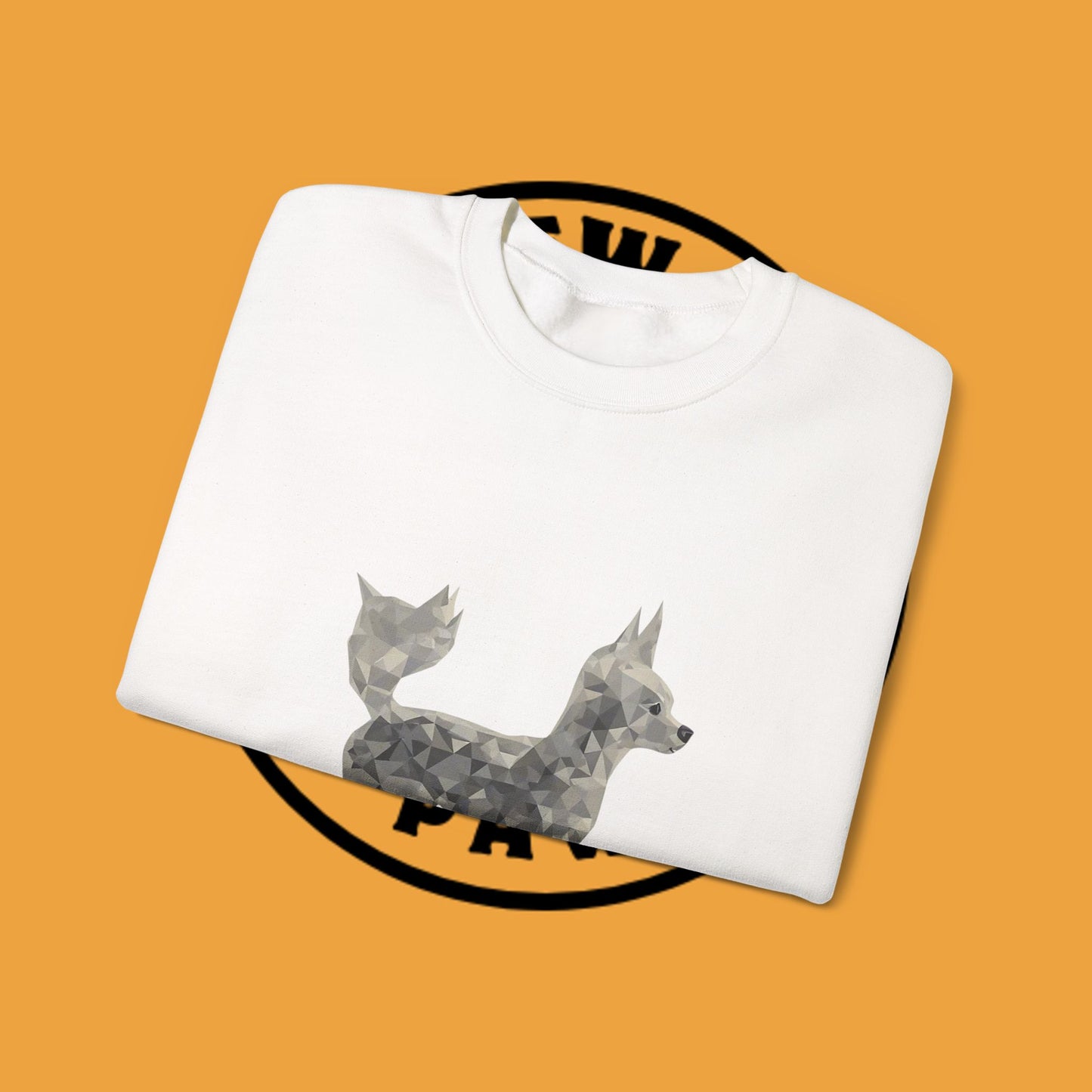 Geometric Chihuahua Sweatshirt | Low Poly Dog Art Crewneck | Modern Pet Lover Gift