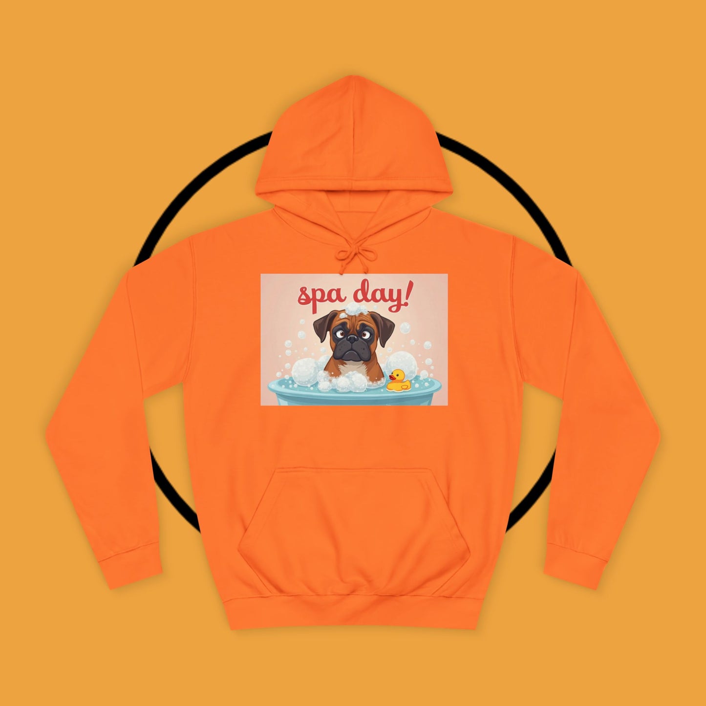 Spa Day Boxer Dog Hoodie | Self-Care Relaxation Gift | Pamper Day Pet Apparel | Wellness Vibes