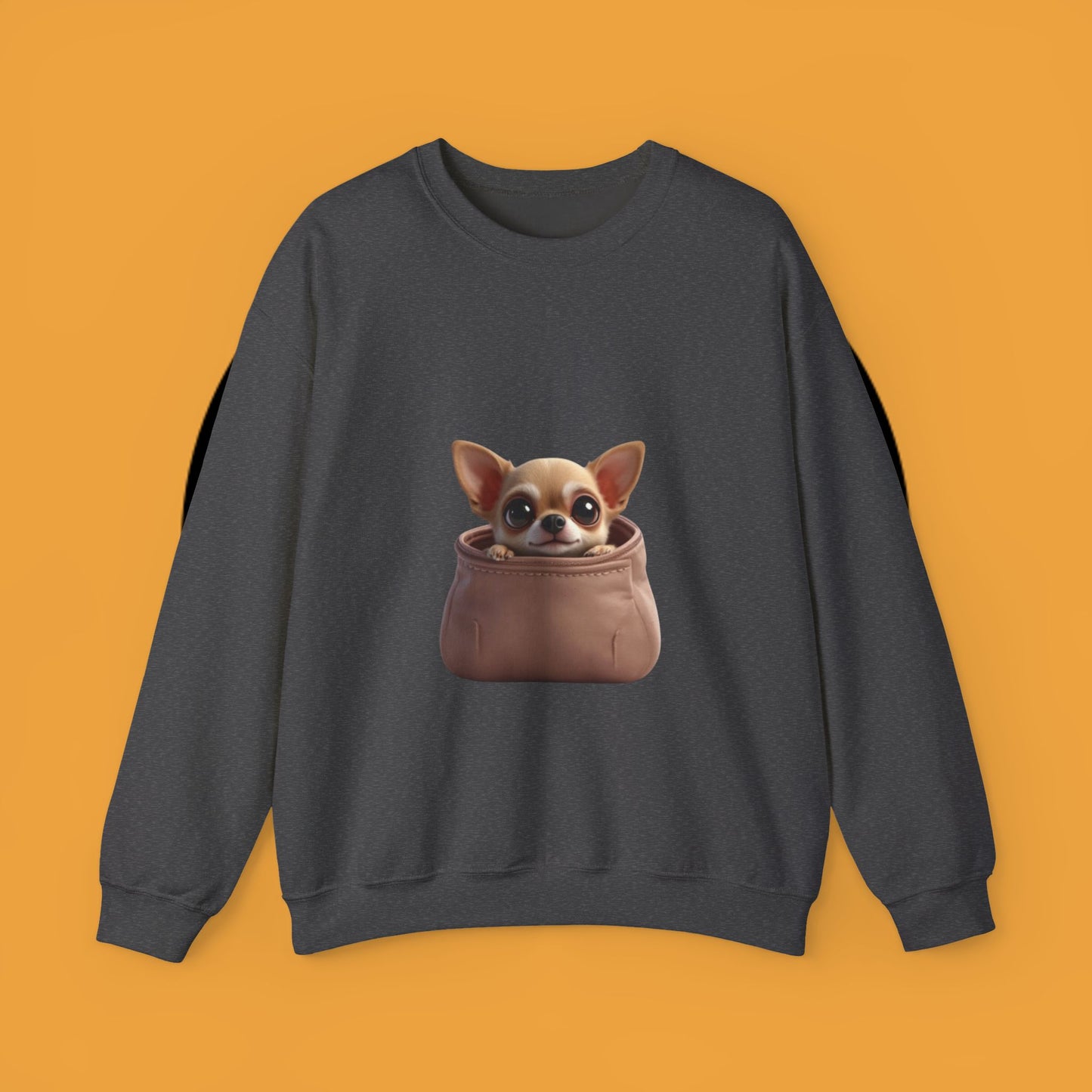 Pocket Chihuahua Sweatshirt - Cute Purse Puppy Design | Small Dog Lover Gift Crewneck