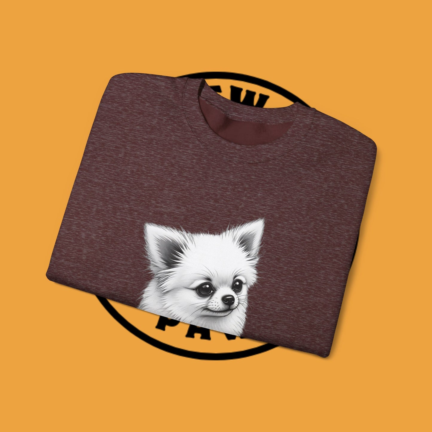 Classic Chihuahua Sketch Sweatshirt | Black White Dog Portrait | Artistic Pet Lover Gift
