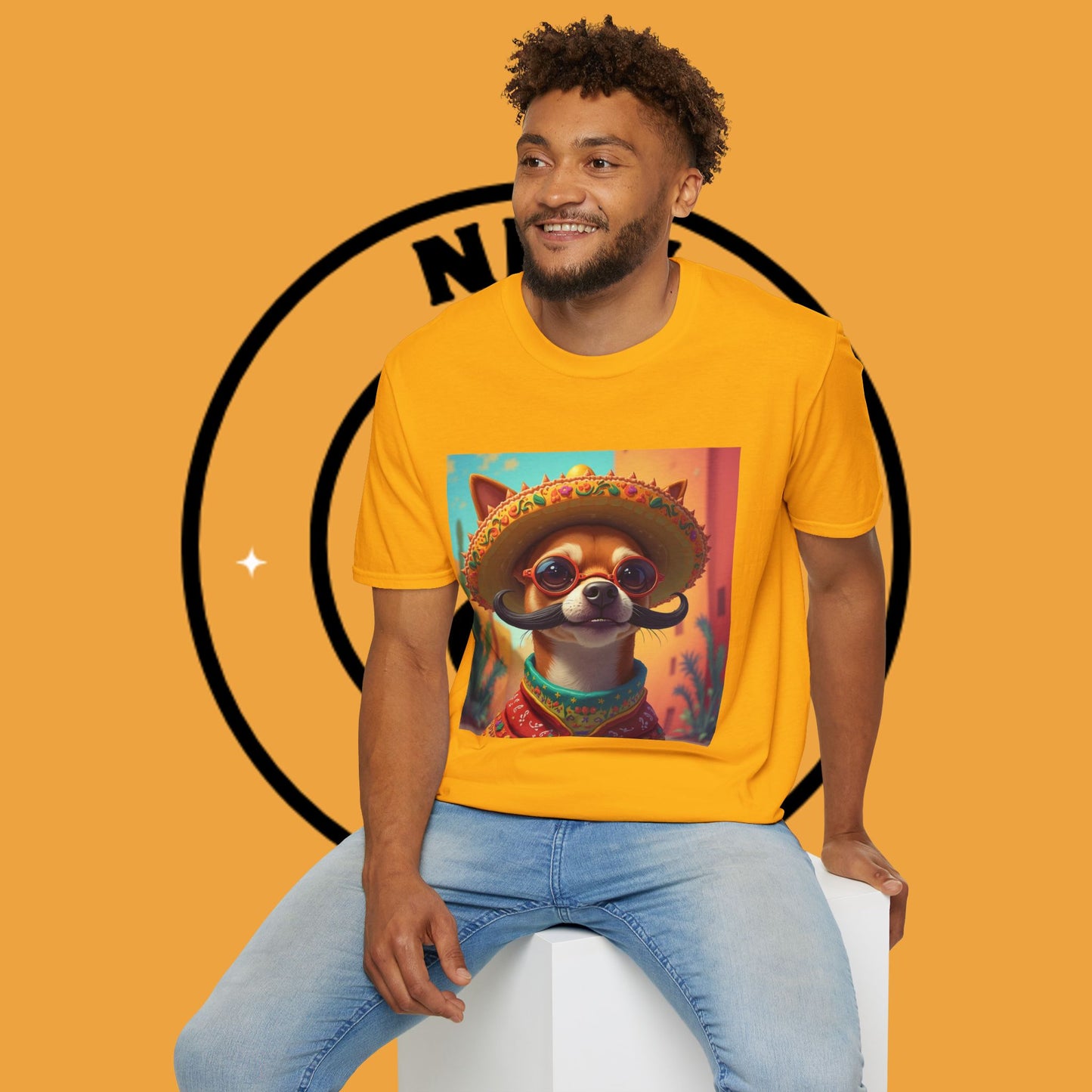 Mexican Mariachi Chihuahua T-Shirt - Cinco de Mayo Dog Art - Festive Sombrero Pet Tee - Cultural Celebration Shirt