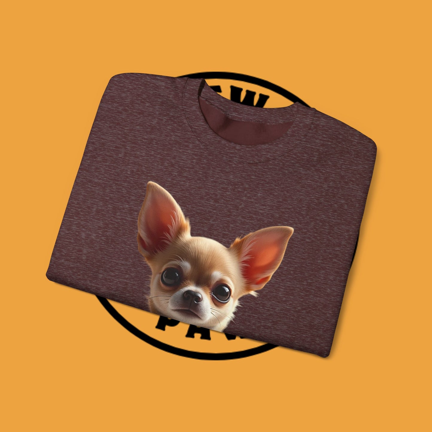 Luxury Chihuahua Sweatshirt | Premium Designer Dog Portrait | High-End Pet Lover Fashion
