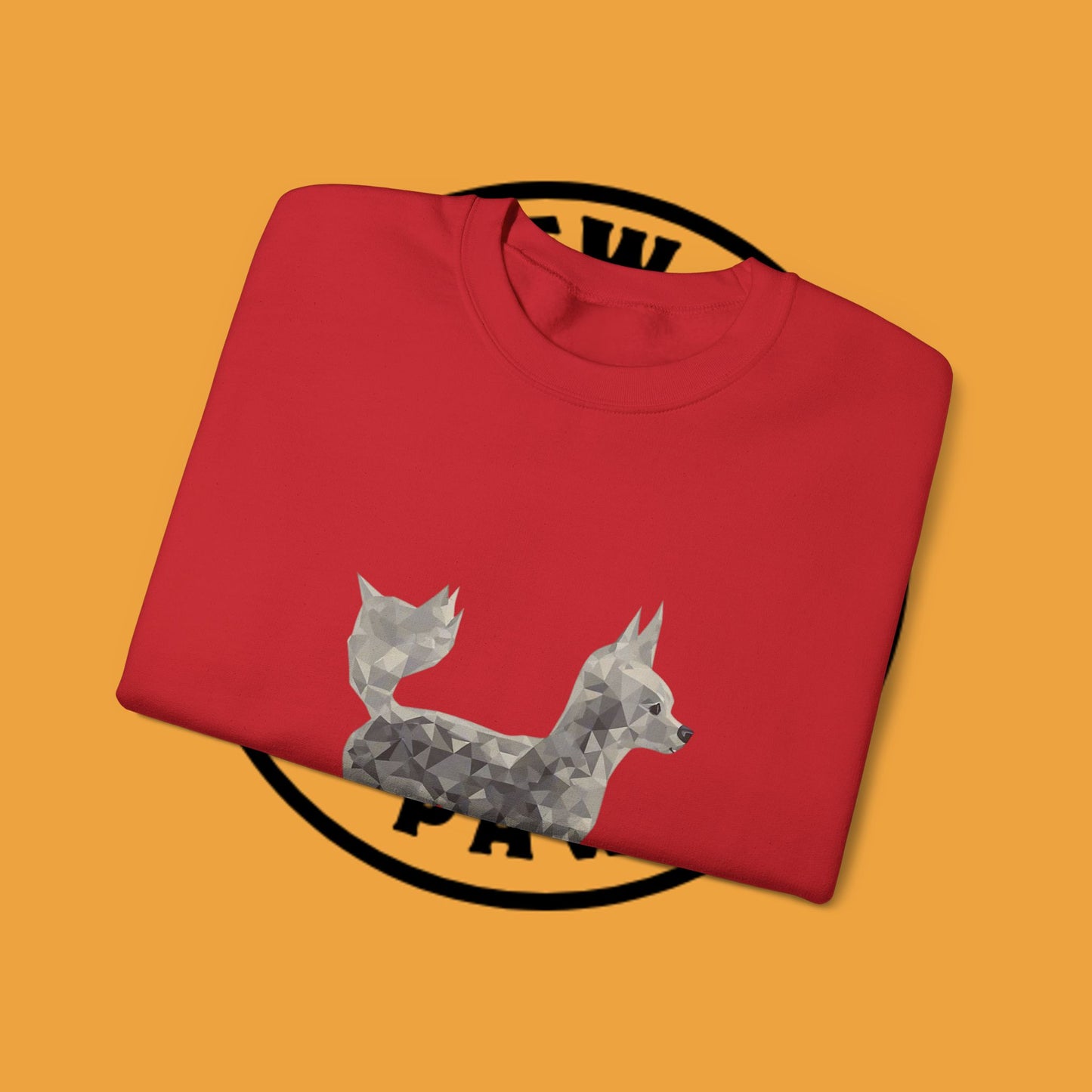 Geometric Chihuahua Sweatshirt | Low Poly Dog Art Crewneck | Modern Pet Lover Gift
