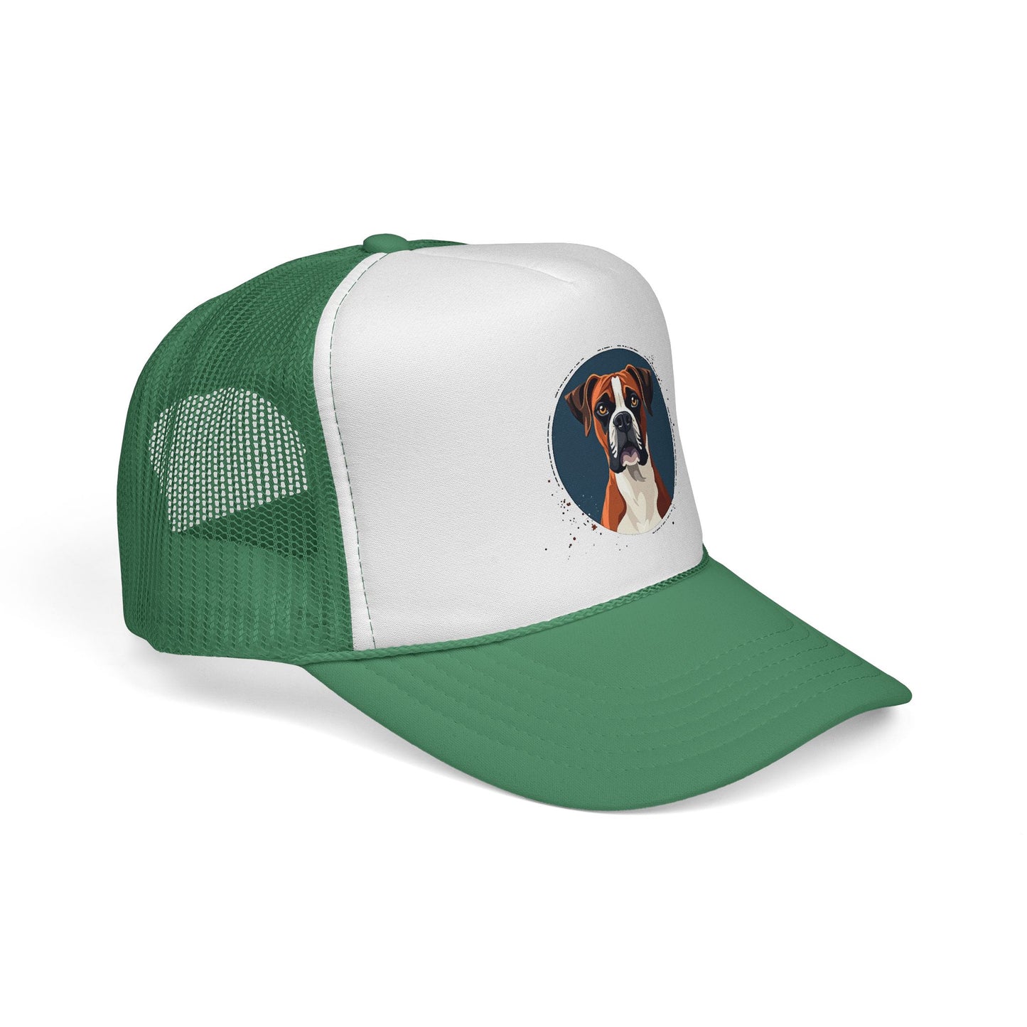 Premium Boxer Dog Trucker Hat - Artistic Pet Portrait Cap