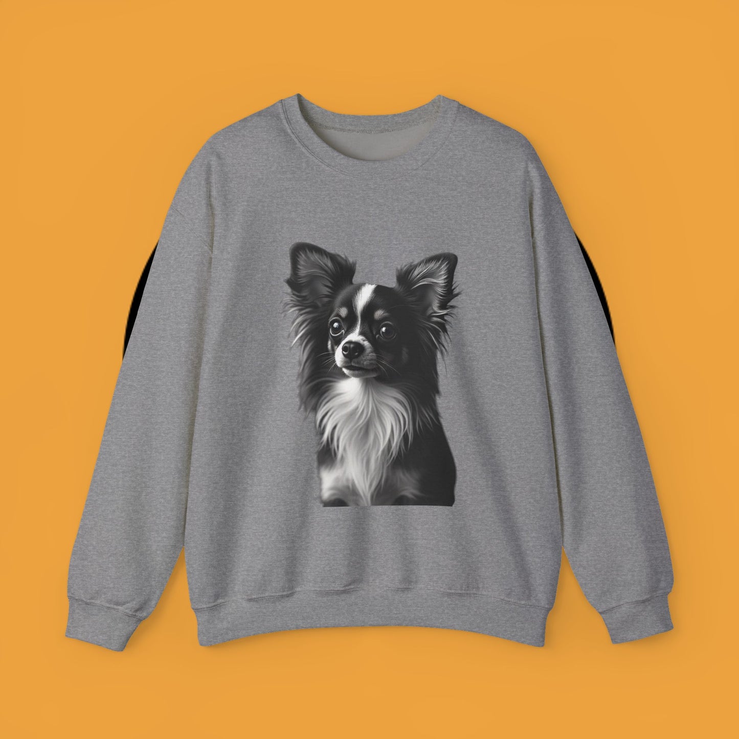Vintage Chihuahua Portrait Sweatshirt | Black White Dog Photography | Classic Pet Art Design