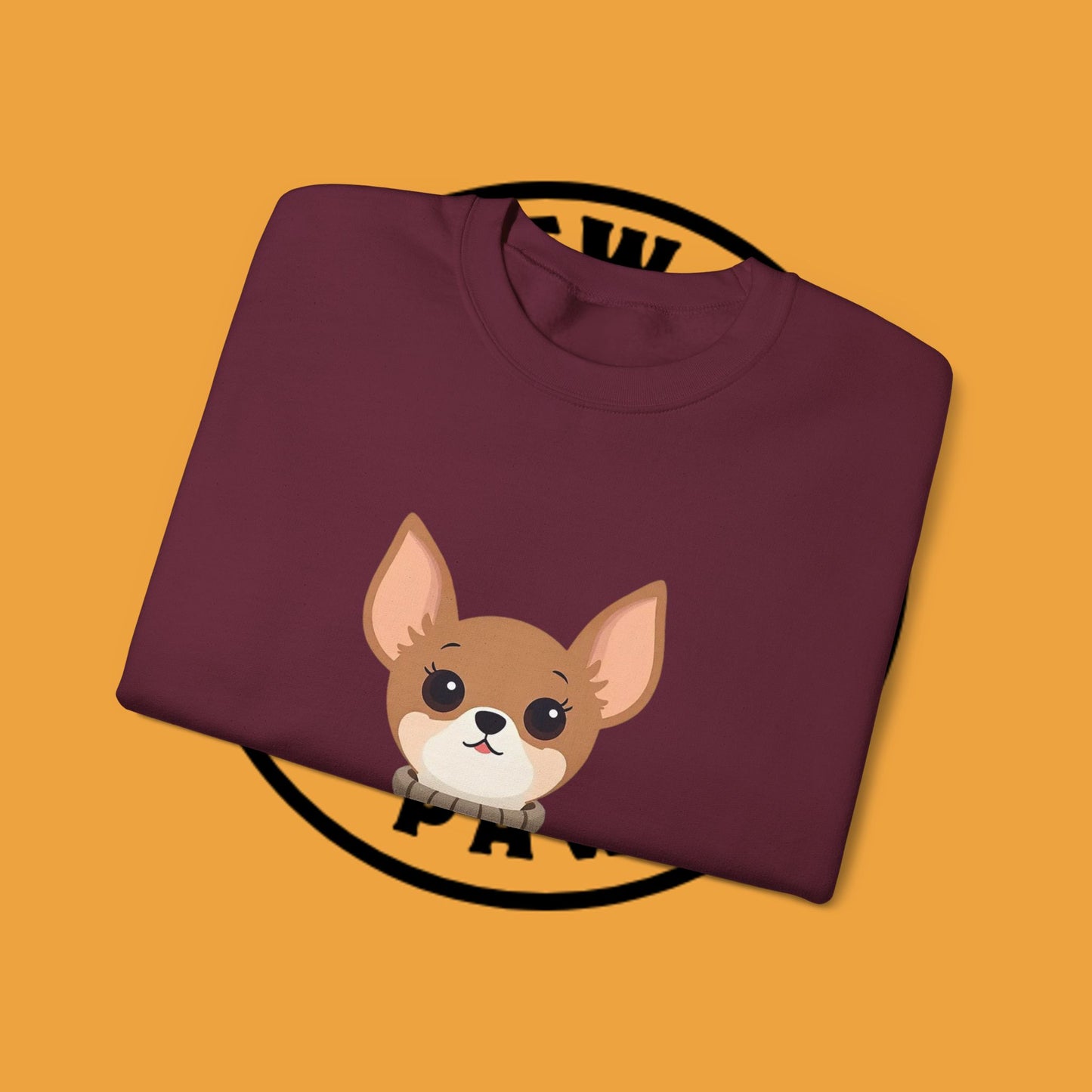 Cute Chihuahua Kawaii Sweatshirt | Cozy Dog in Sweater Design | Adorable Pet Lover Gift
