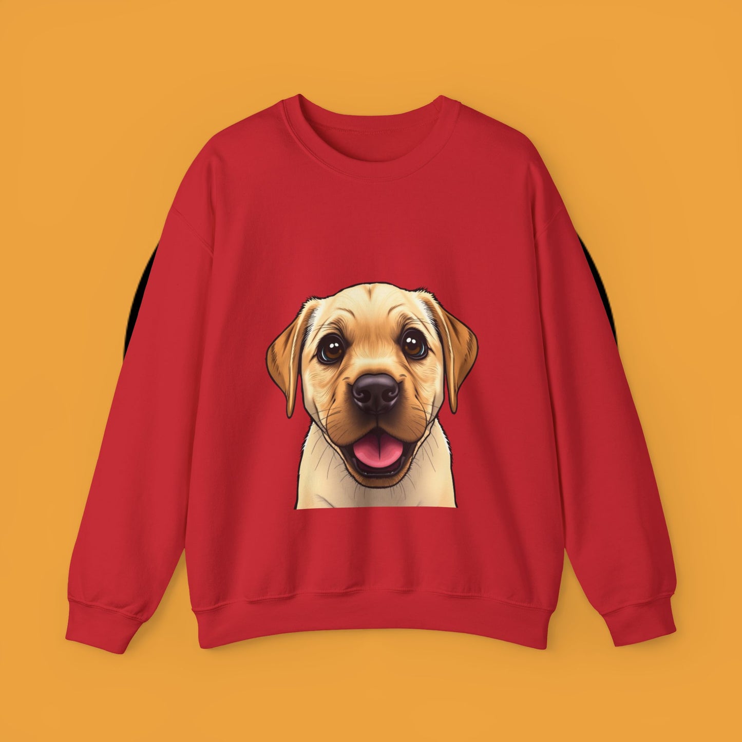 Labrador Puppy Crewneck Sweatshirt - Cartoon Dog Digital Art