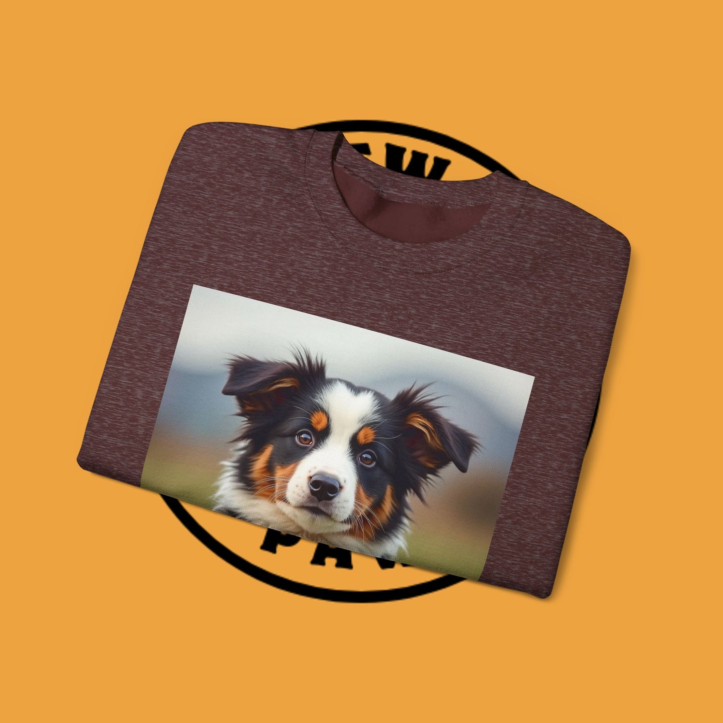 Photographer Dog Crewneck Sweatshirt - Cute Puppy with Vintage Camera Design | Photography Lover Gift