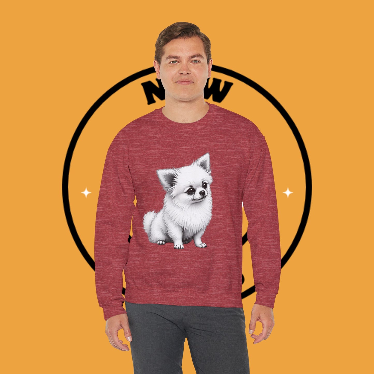 Classic Chihuahua Sketch Sweatshirt | Black White Dog Portrait | Artistic Pet Lover Gift