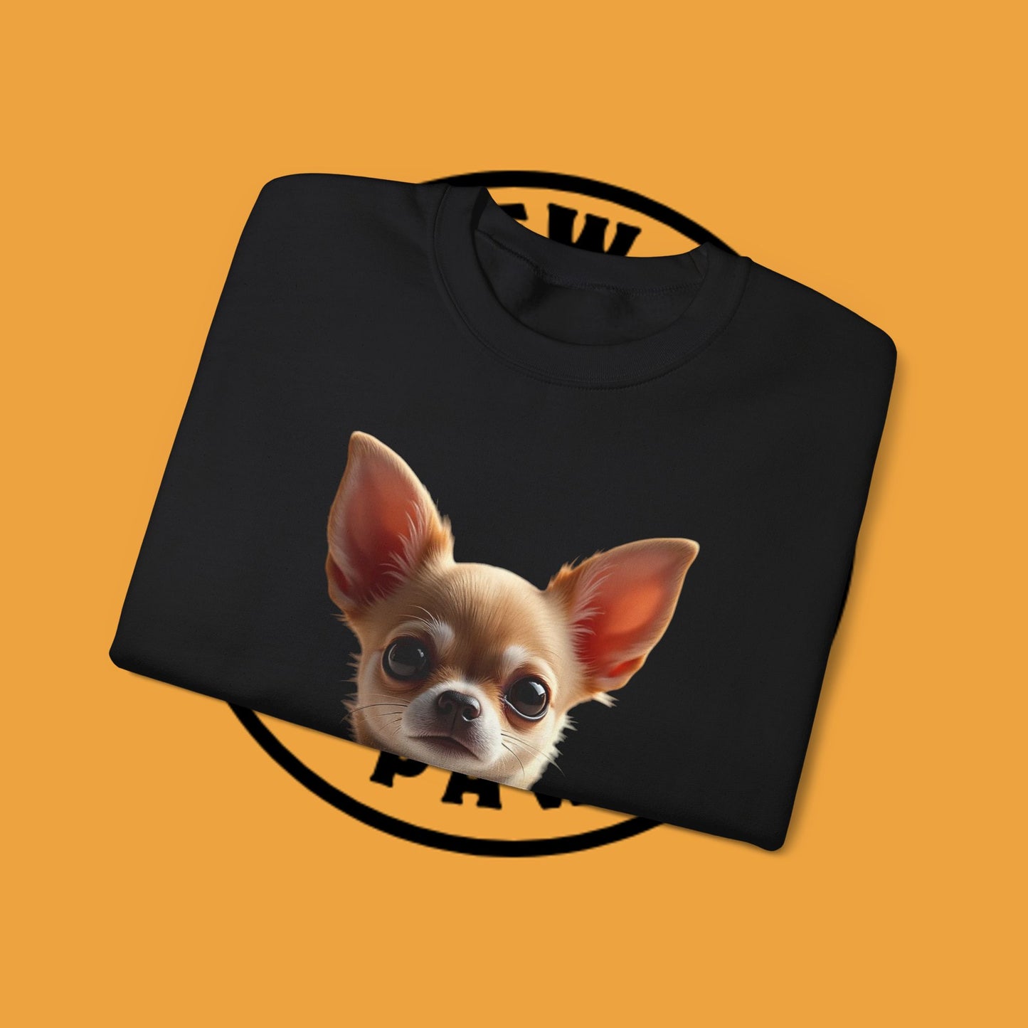 Luxury Chihuahua Sweatshirt | Premium Designer Dog Portrait | High-End Pet Lover Fashion