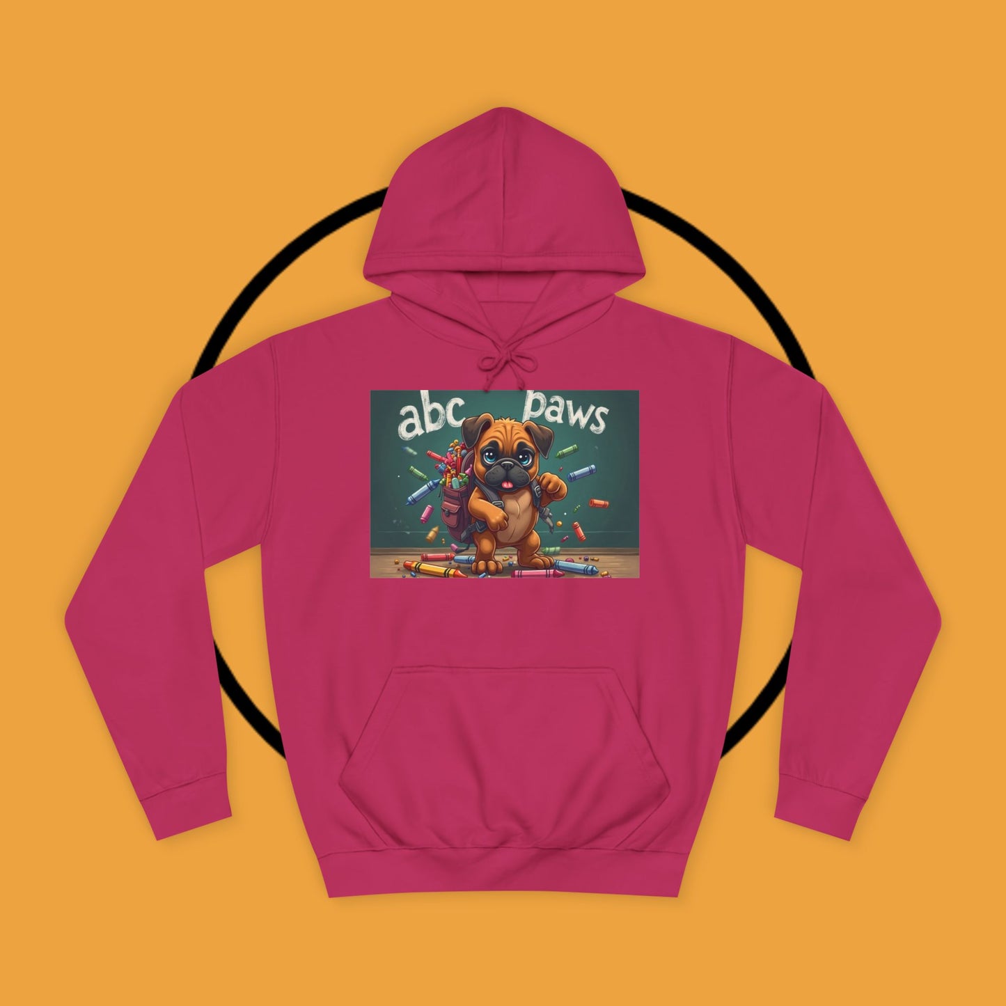 ABC Paws School Boxer Puppy Hoodie | Back to School Dog Gift | Teacher Pet Apparel | Educational Fun