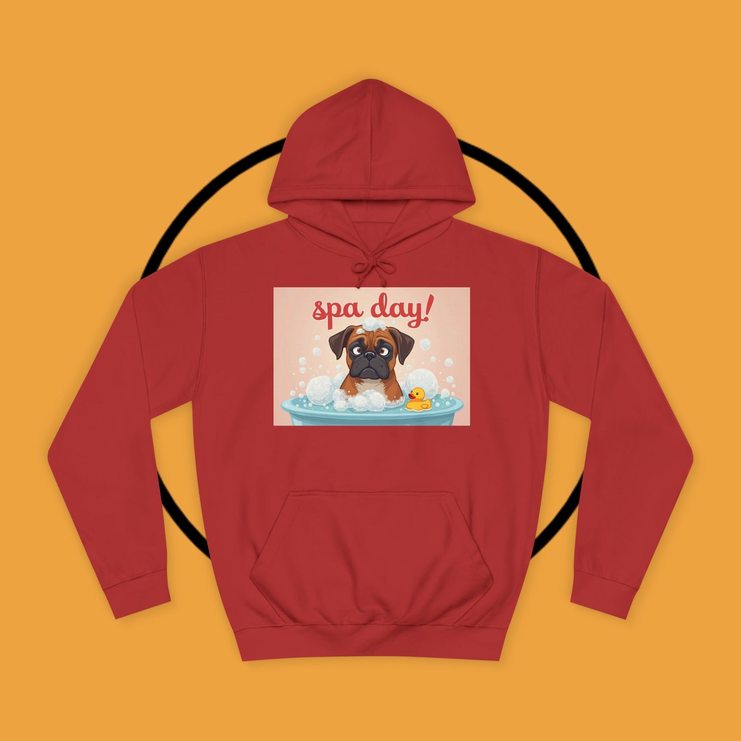 Spa Day Boxer Dog Hoodie | Self-Care Relaxation Gift | Pamper Day Pet Apparel | Wellness Vibes
