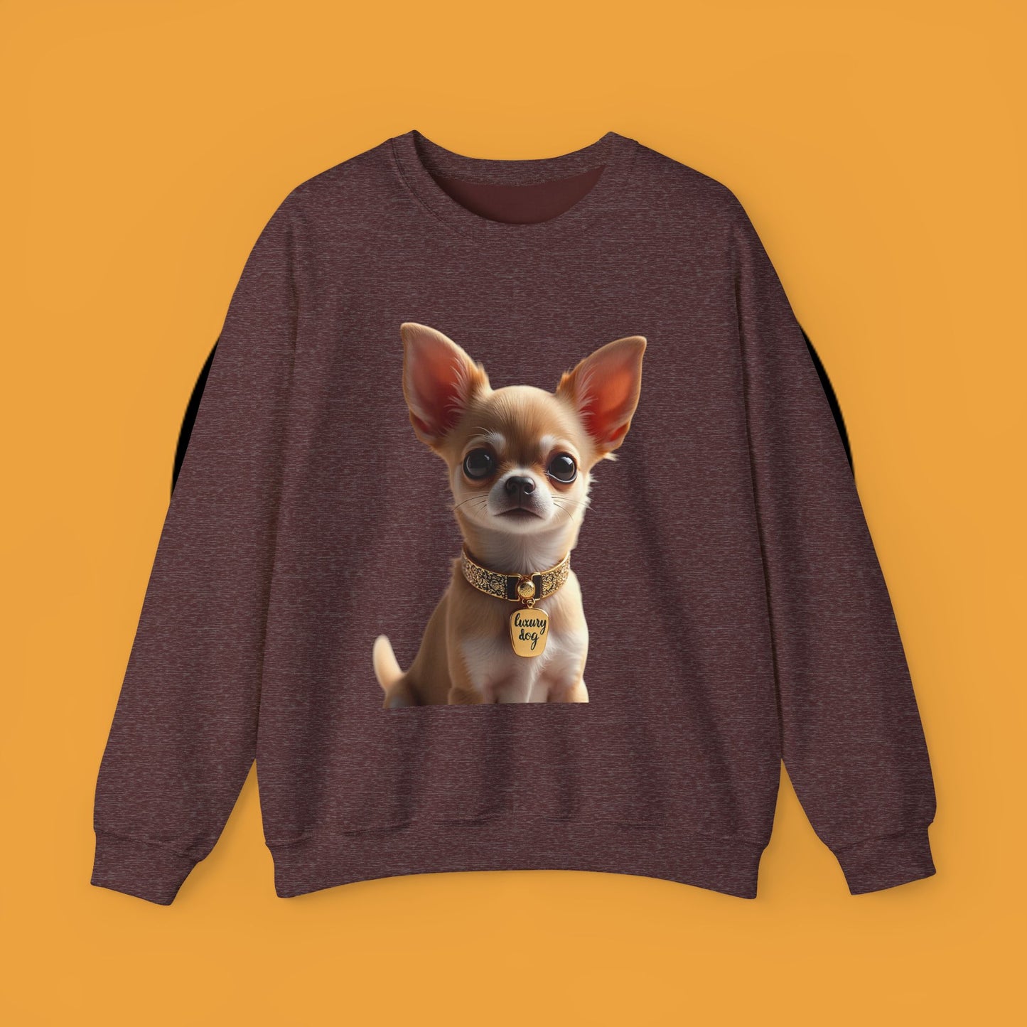 Luxury Chihuahua Sweatshirt | Premium Designer Dog Portrait | High-End Pet Lover Fashion