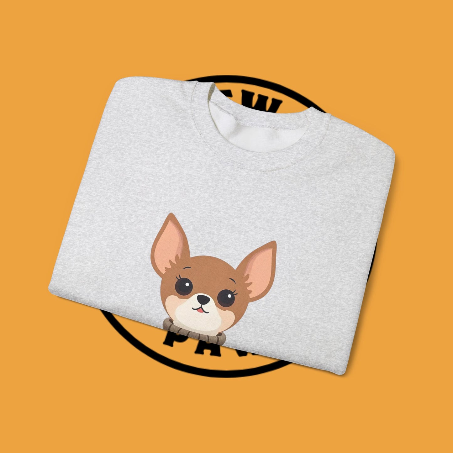 Cute Chihuahua Kawaii Sweatshirt | Cozy Dog in Sweater Design | Adorable Pet Lover Gift