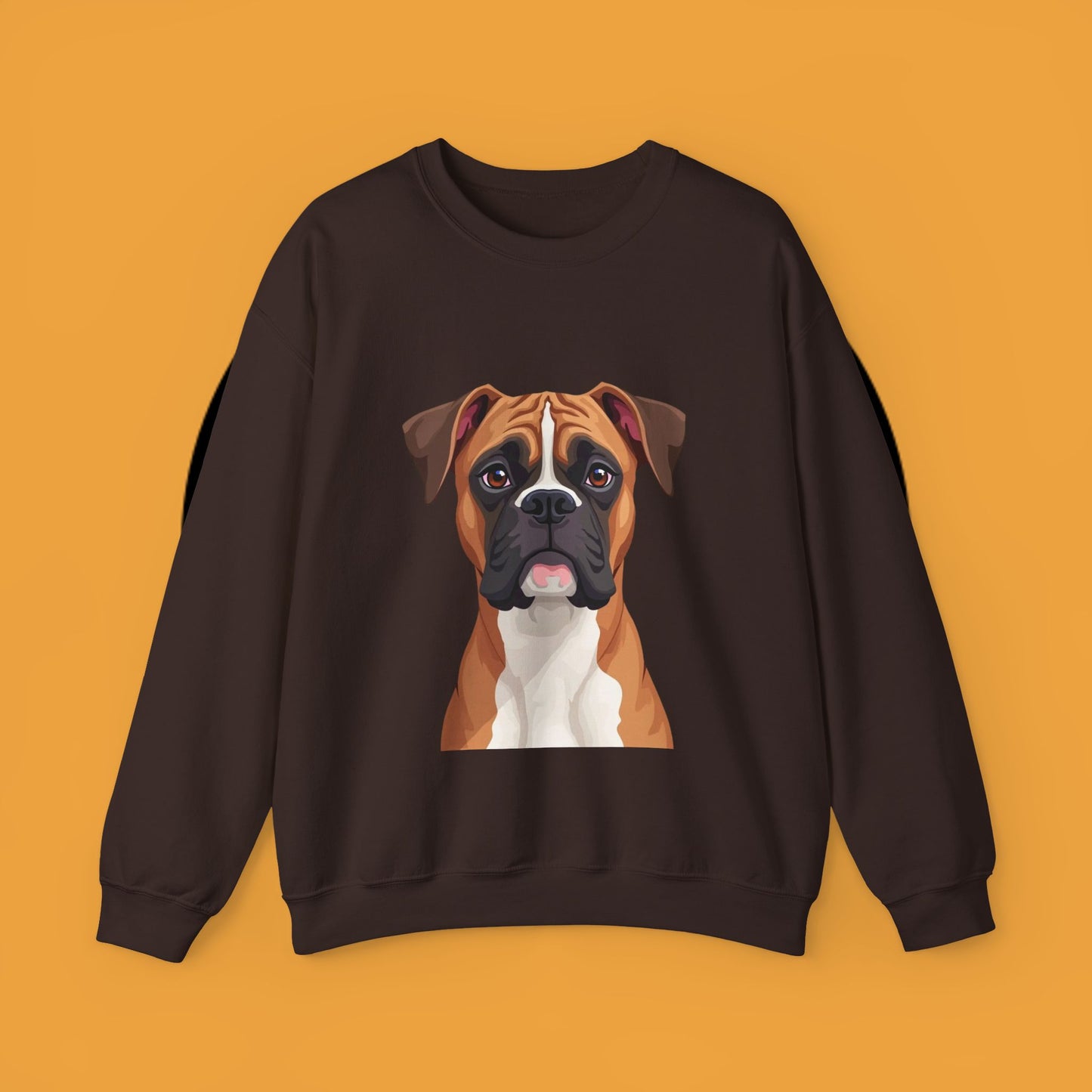 Classic Boxer Dog Portrait Crewneck Sweatshirt | Elegant Dog Lover Gift | Minimalist Boxer Art