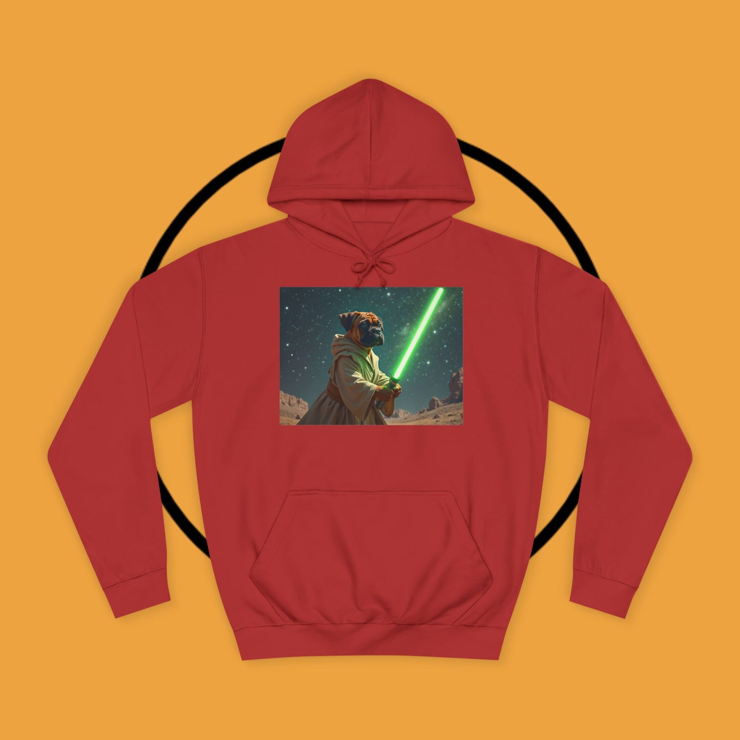 Jedi Boxer Dog Hoodie | Star Wars Pet Lover Gift | Funny Sci-Fi Dog Apparel | Geek Fashion