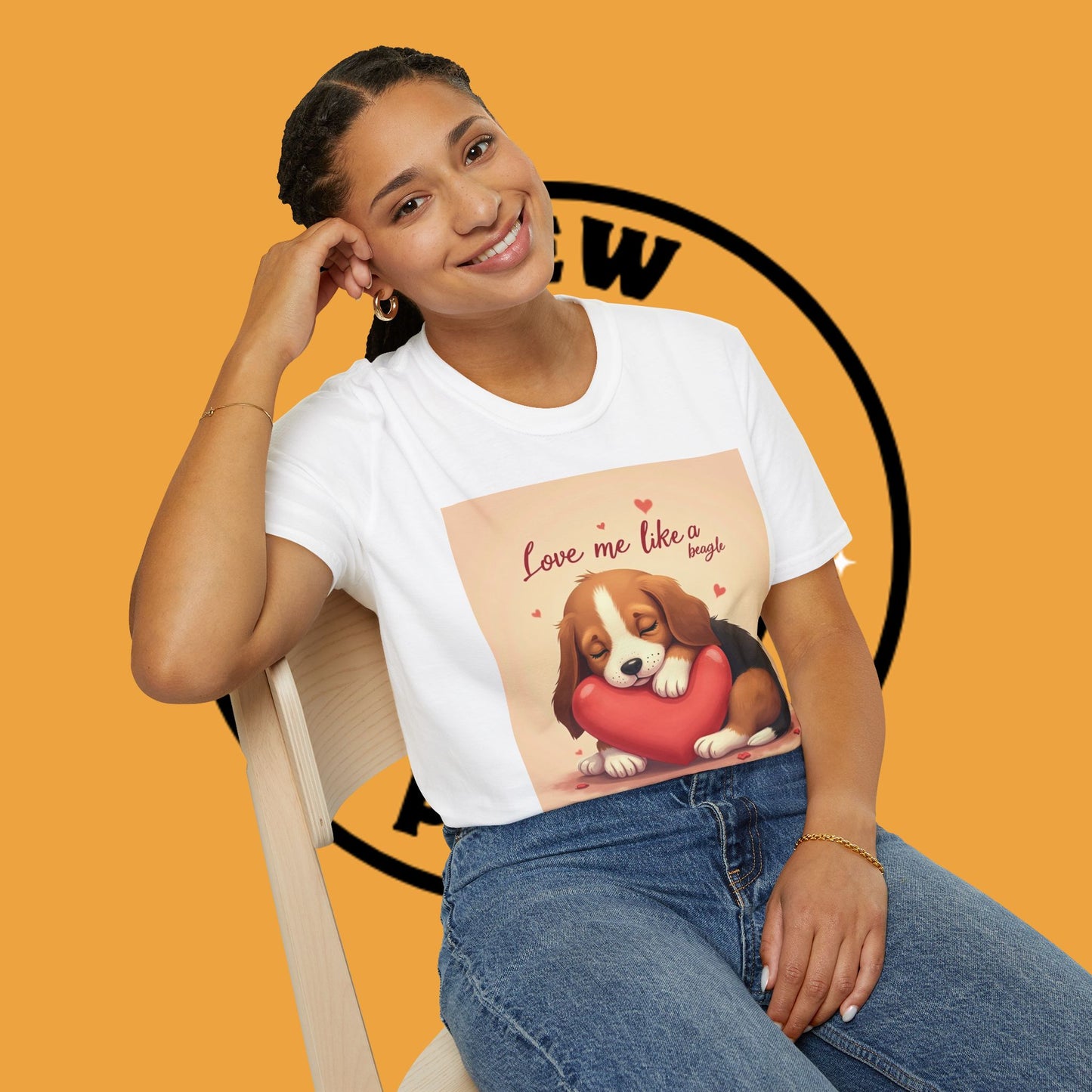 "Love Me Like a Beagle" Valentine's Day T-Shirt - Cute Dog Lover Gift | Romantic Puppy Heart Tee