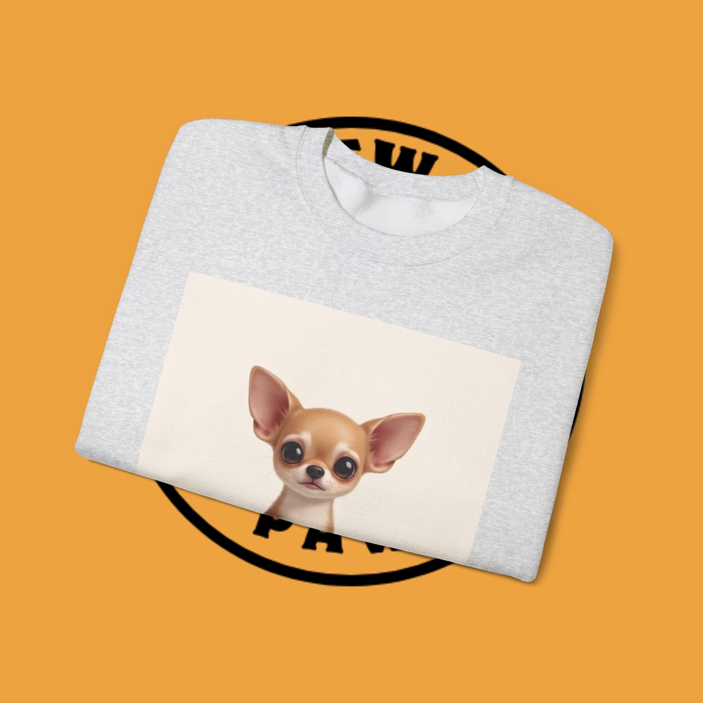 "Minimal Dog Maximum Love" Chihuahua Sweatshirt | Cute Puppy Quote Design | Small Dog Lover Gift