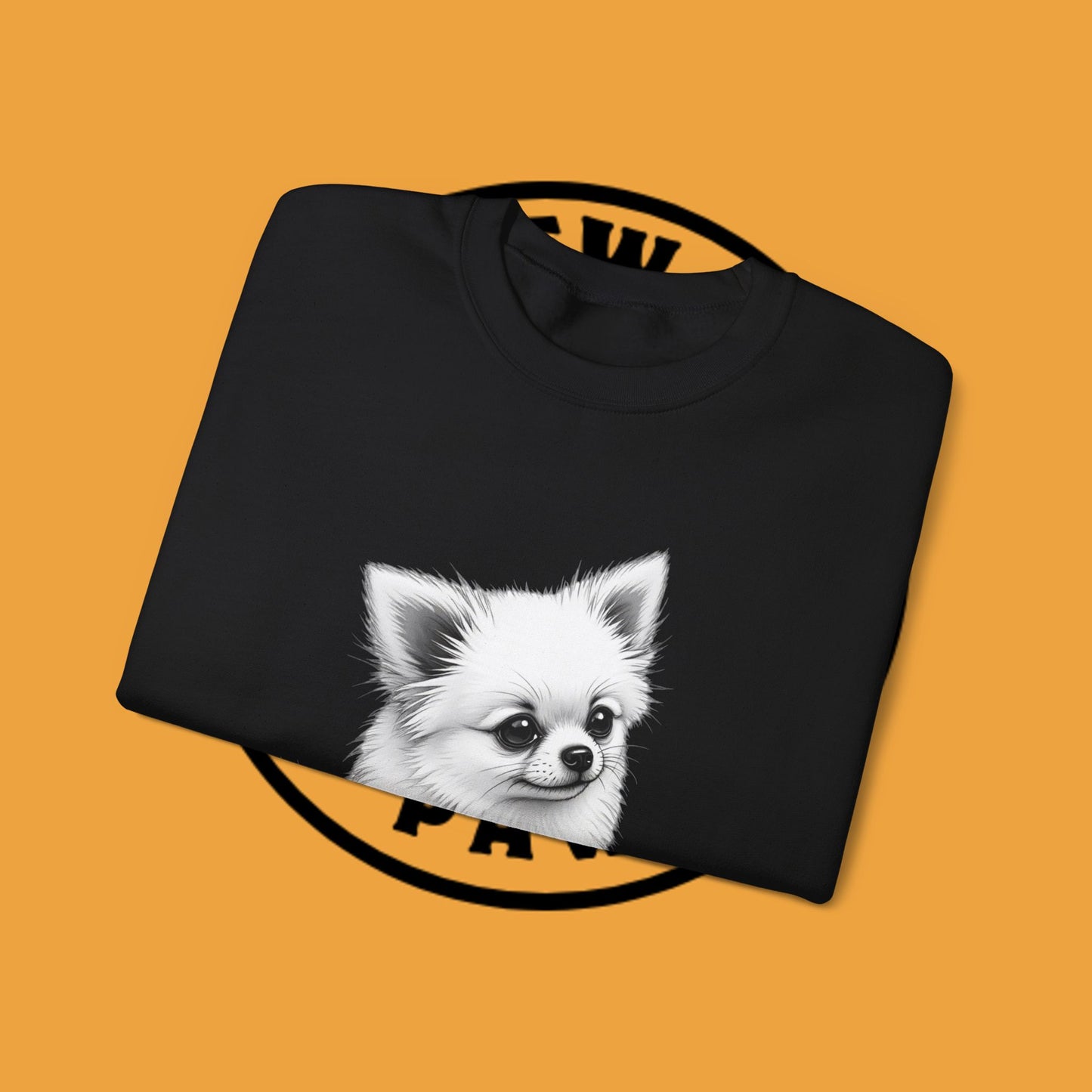 Classic Chihuahua Sketch Sweatshirt | Black White Dog Portrait | Artistic Pet Lover Gift