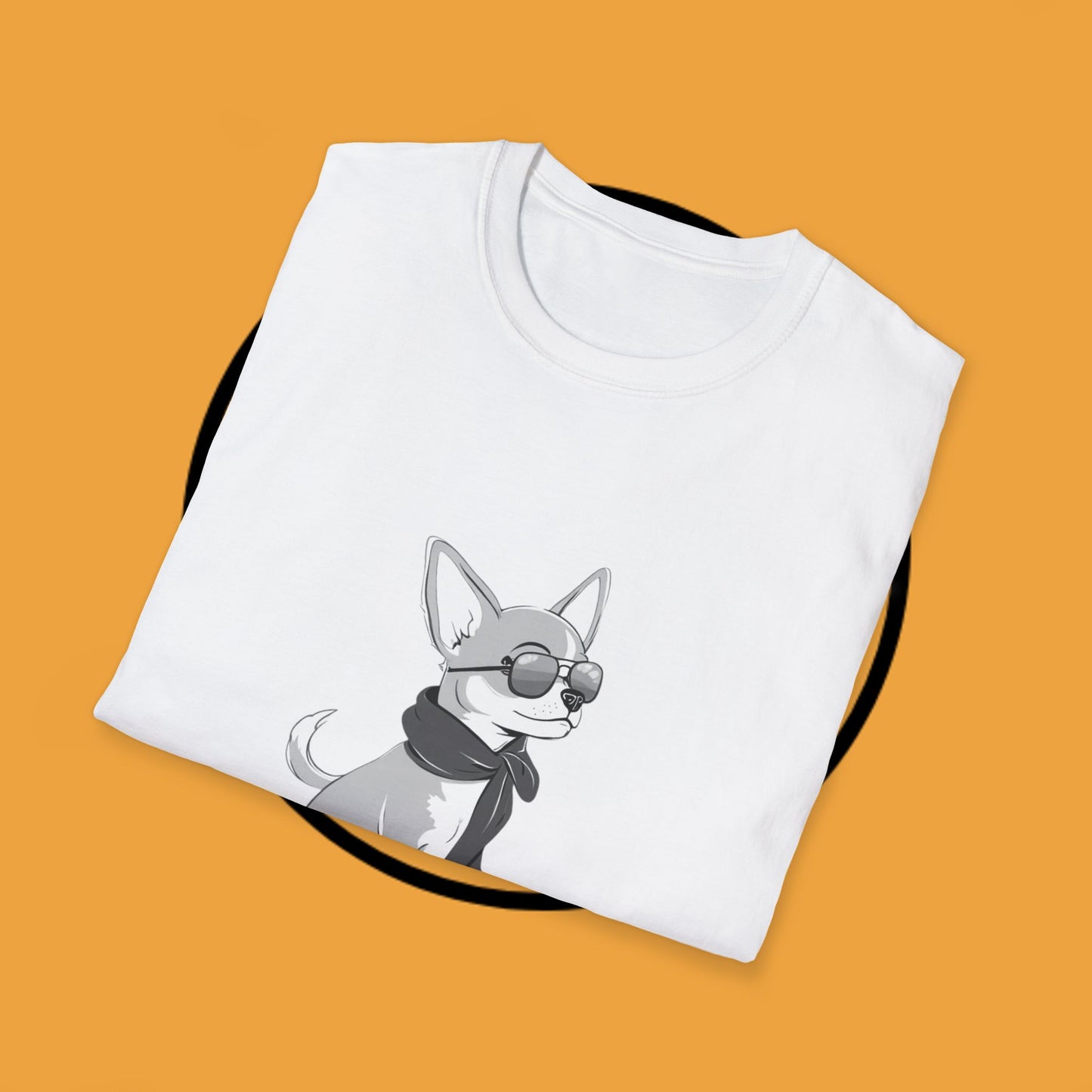 🕶️ Cool Chihuahua Sunglasses T-Shirt - Stylish Dog Aviator Scarf Tee | Hipster Pet Fashion Shirt 🕶️