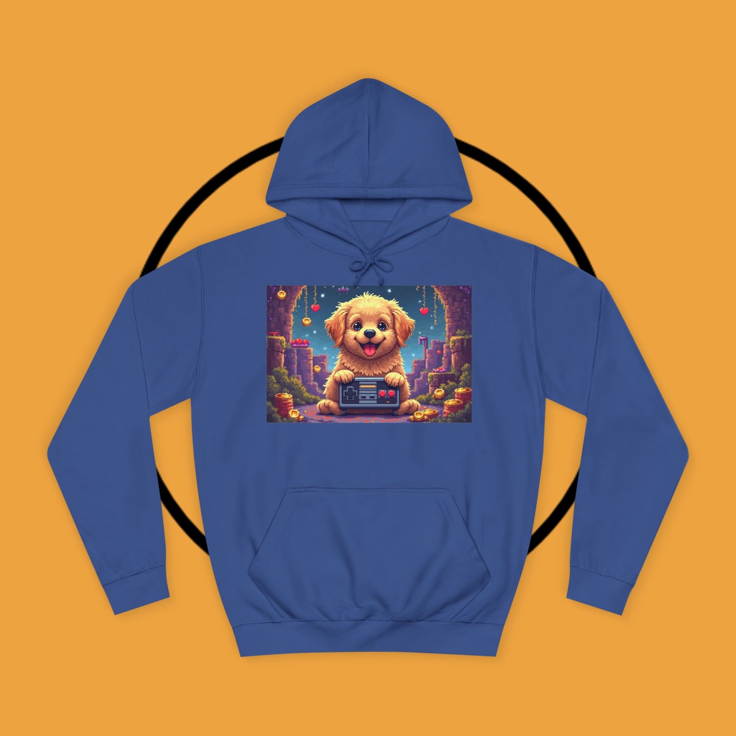 Pixel Pup Gamer Hoodie: Retro Gaming Meets Adorable Fluff