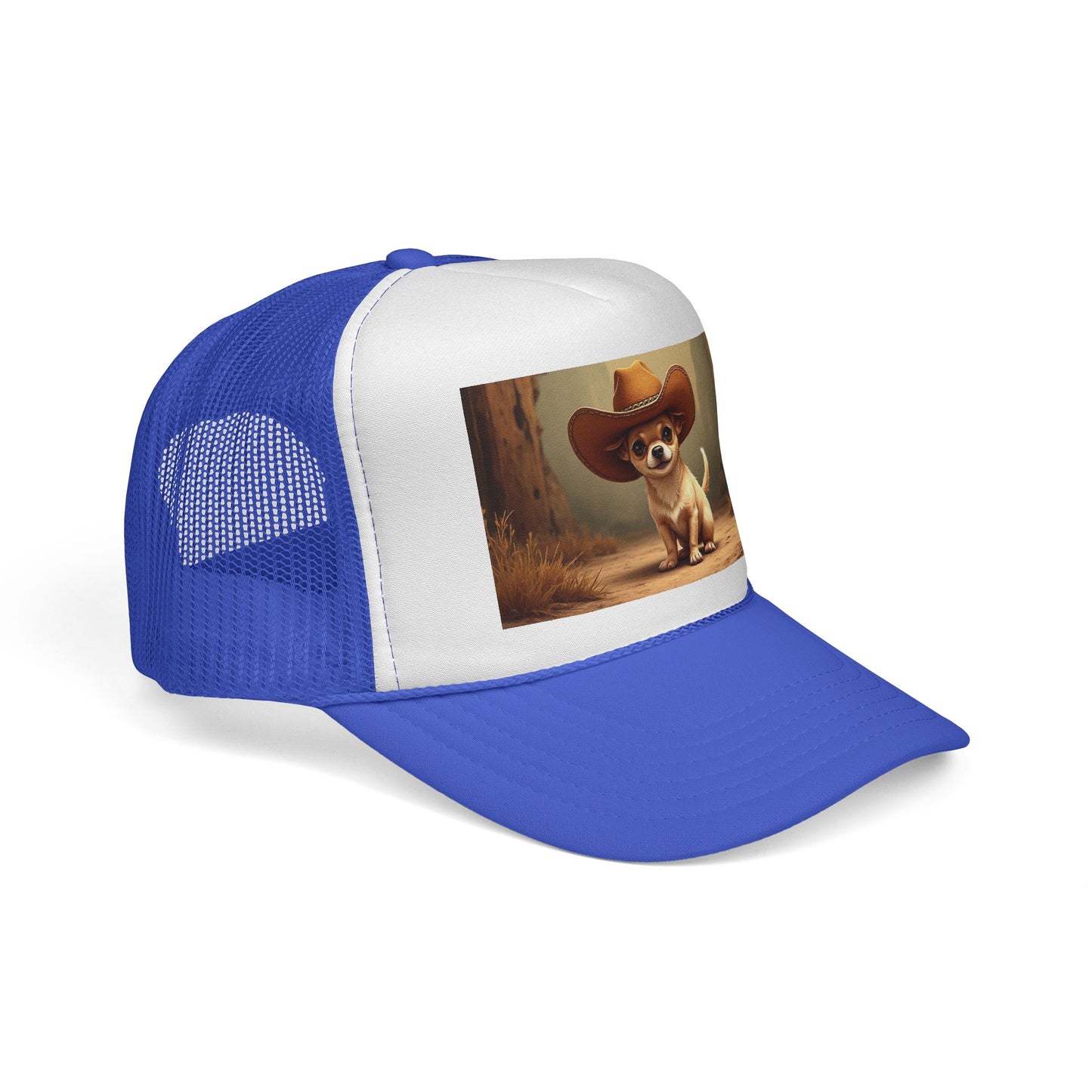 Cowboy Chihuahua Trucker Hat - Western Style Mesh Cap | Funny Dog Lover Gift with Adjustable Snapback