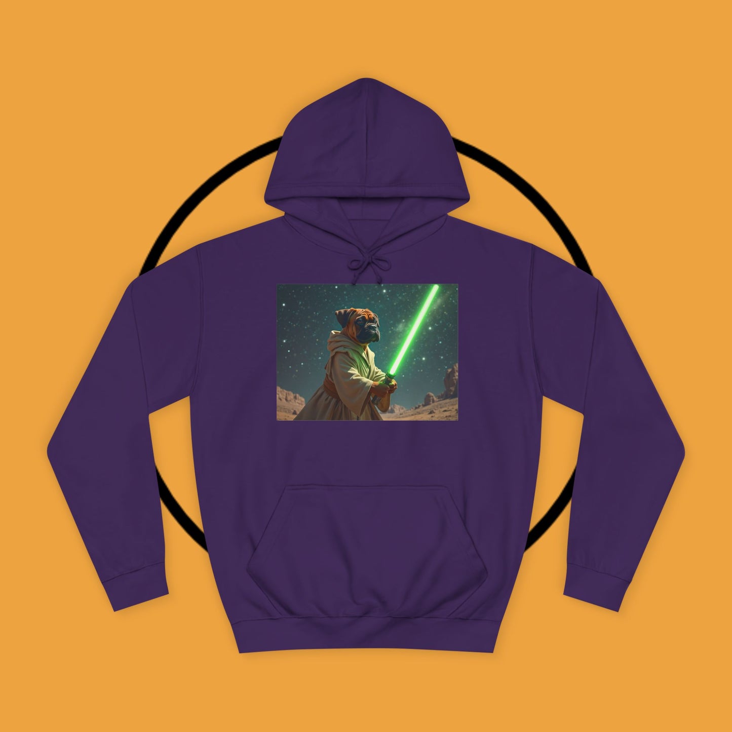 Jedi Boxer Dog Hoodie | Star Wars Pet Lover Gift | Funny Sci-Fi Dog Apparel | Geek Fashion