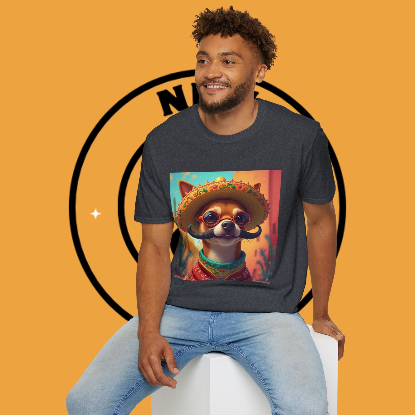 Mexican Mariachi Chihuahua T-Shirt - Cinco de Mayo Dog Art - Festive Sombrero Pet Tee - Cultural Celebration Shirt