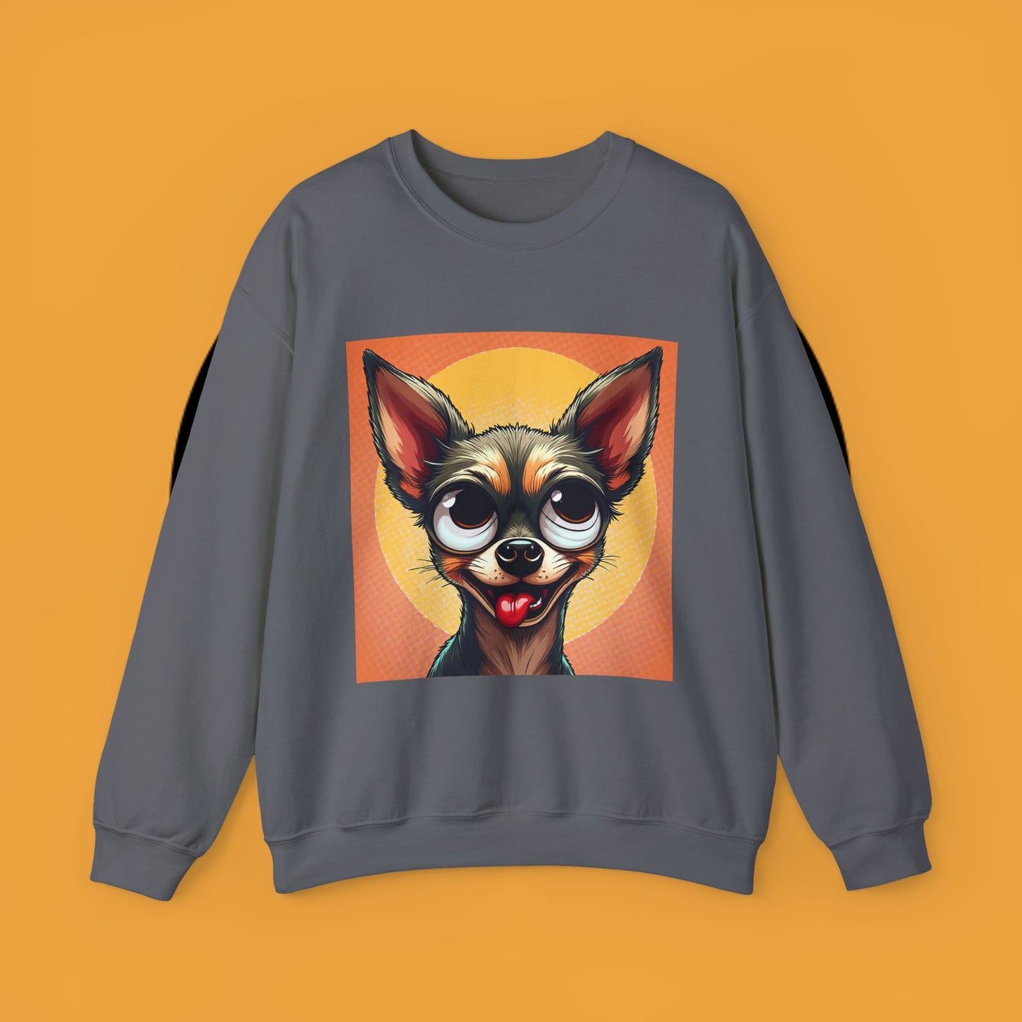 Cute Chihuahua Crewneck Sweatshirt - Funny Dog Lover Gift | Adorable Pet Portrait Pullover