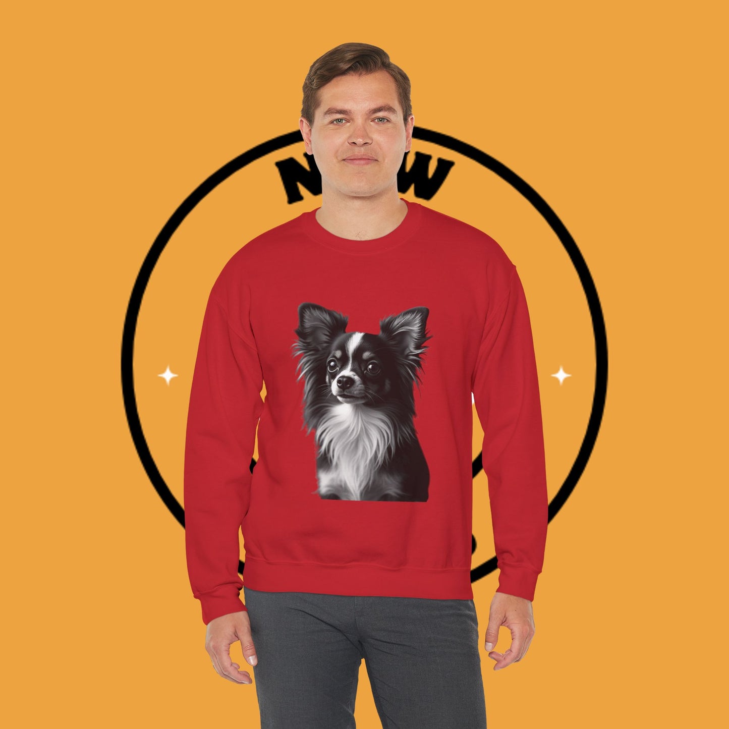 Vintage Chihuahua Portrait Sweatshirt | Black White Dog Photography | Classic Pet Art Design