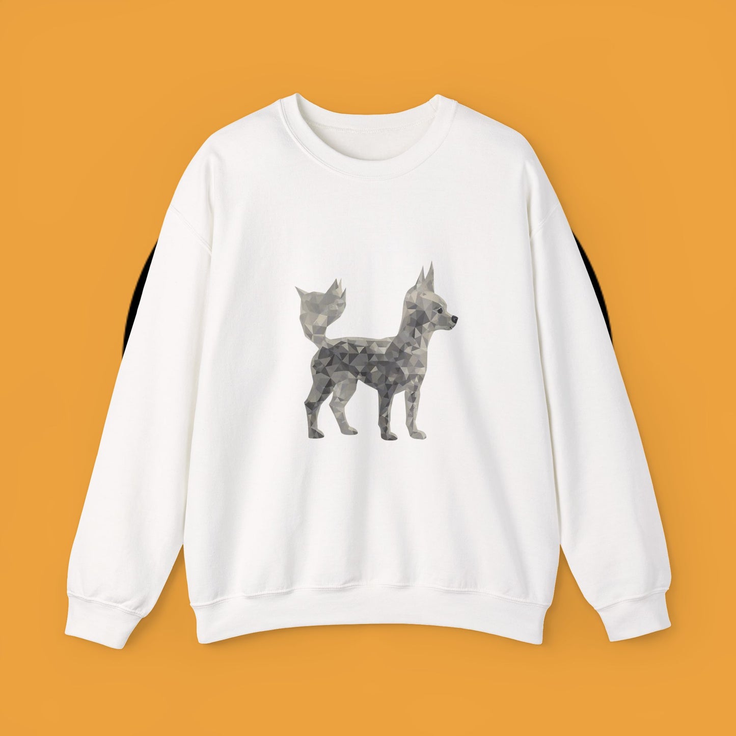 Geometric Chihuahua Sweatshirt | Low Poly Dog Art Crewneck | Modern Pet Lover Gift