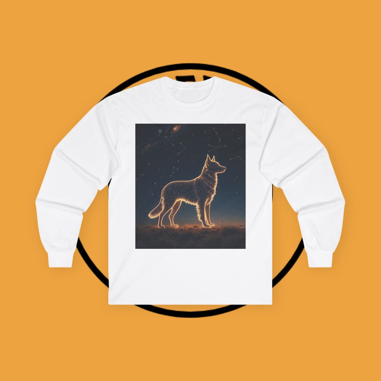 Cosmic Border Collie Constellation Long Sleeve Tee - Celestial Dog Shirt | Mystical Pet Apparel