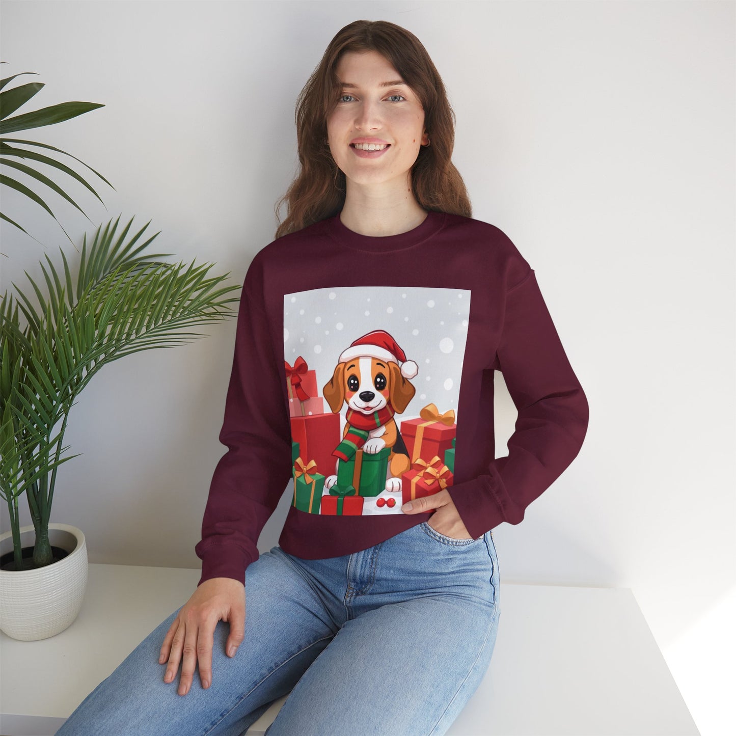 Adorable Christmas Beagle Sweatshirt – Perfect for the Holiday Season!