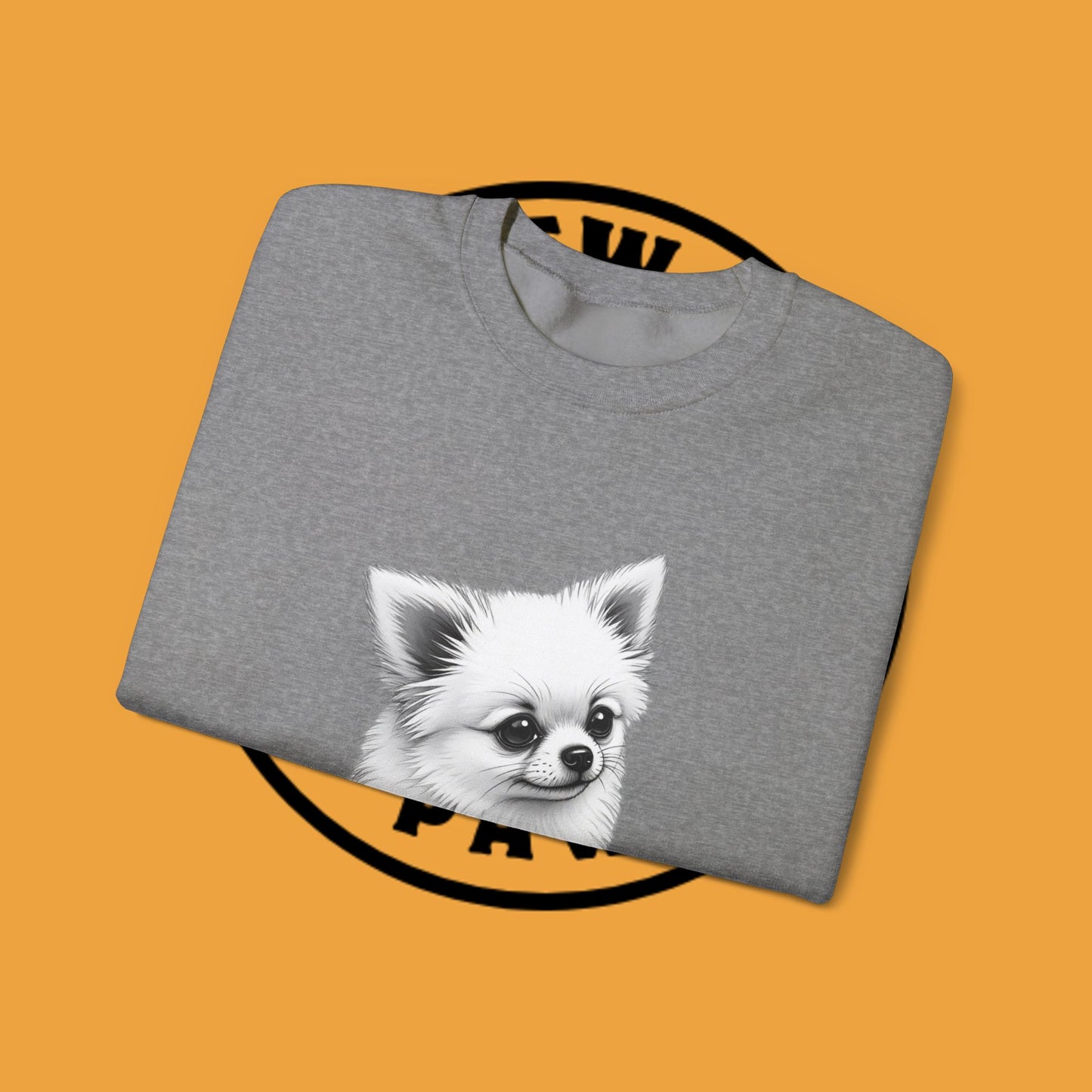 Classic Chihuahua Sketch Sweatshirt | Black White Dog Portrait | Artistic Pet Lover Gift