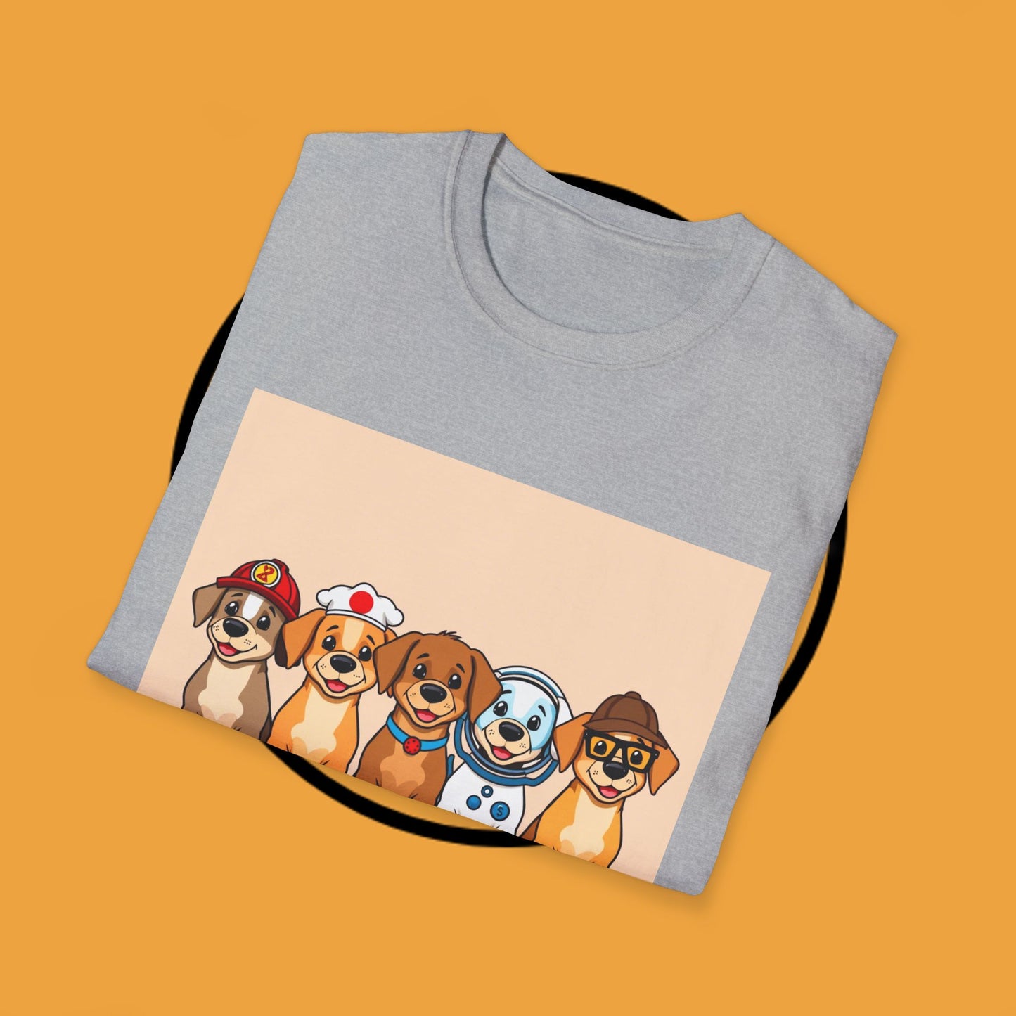 Puppy Professionals ๐พ | Ready for Anything T-Shirt for Career - Curious Canine Lovers - Unisex T-Shirt Design