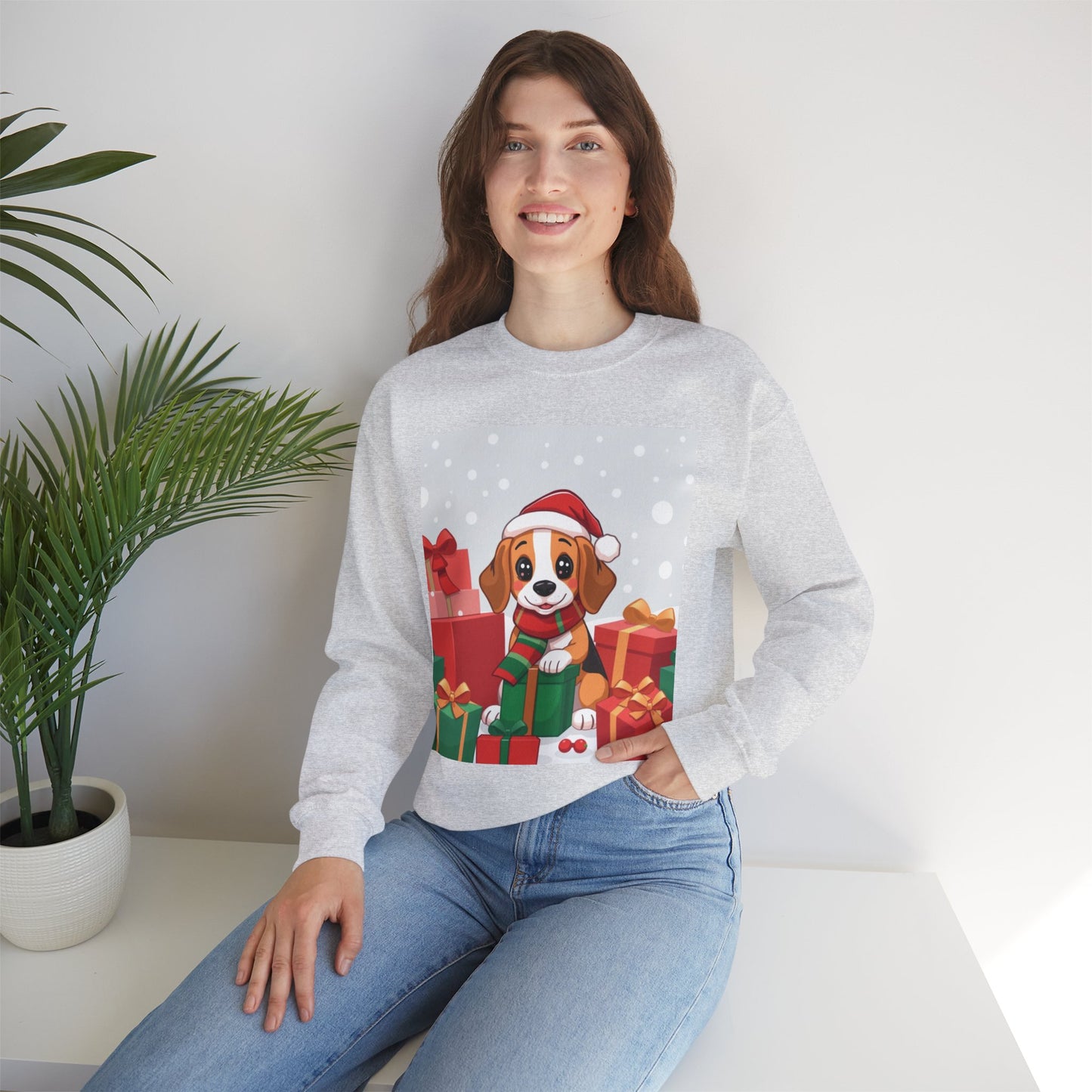 Adorable Christmas Beagle Sweatshirt – Perfect for the Holiday Season!