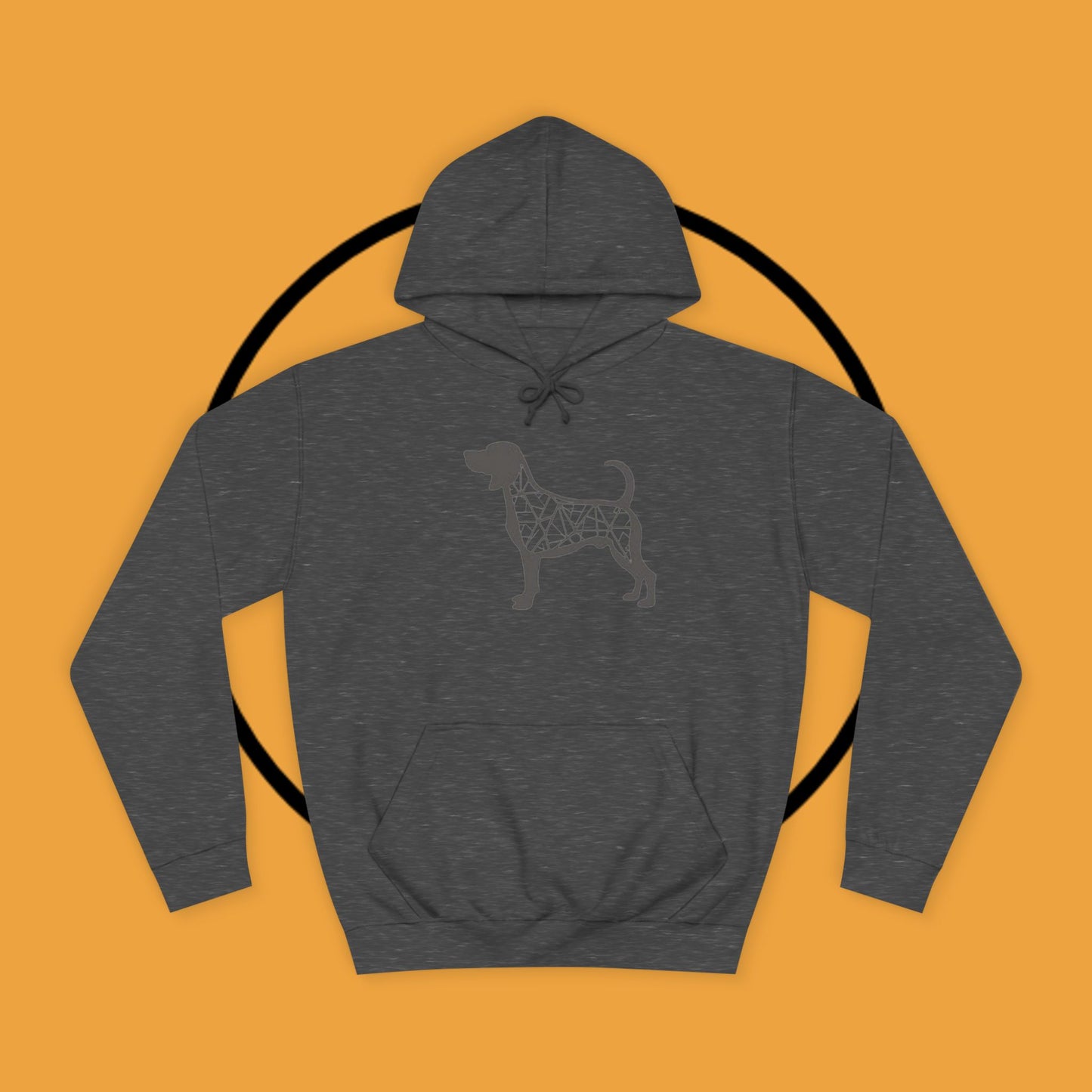 πΊ Geometric Beagle Hoodie - Modern Art Meets Canine Love! π¨ - Unisex Hoodie