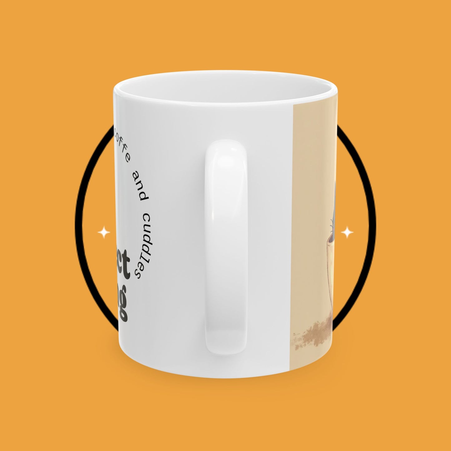 Motivational Ceramic Mug - "the purr-fect morning" - Perfect Gift for Cat Lovers