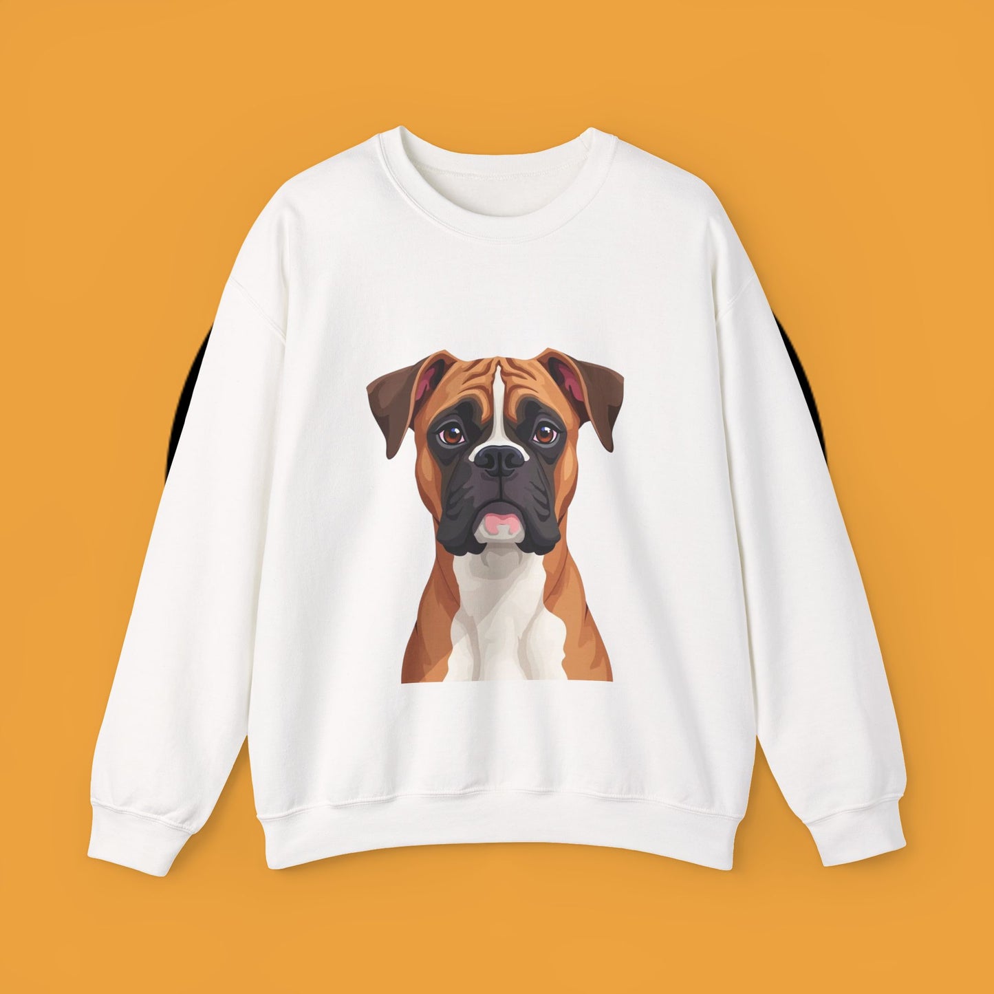 Classic Boxer Dog Portrait Crewneck Sweatshirt | Elegant Dog Lover Gift | Minimalist Boxer Art